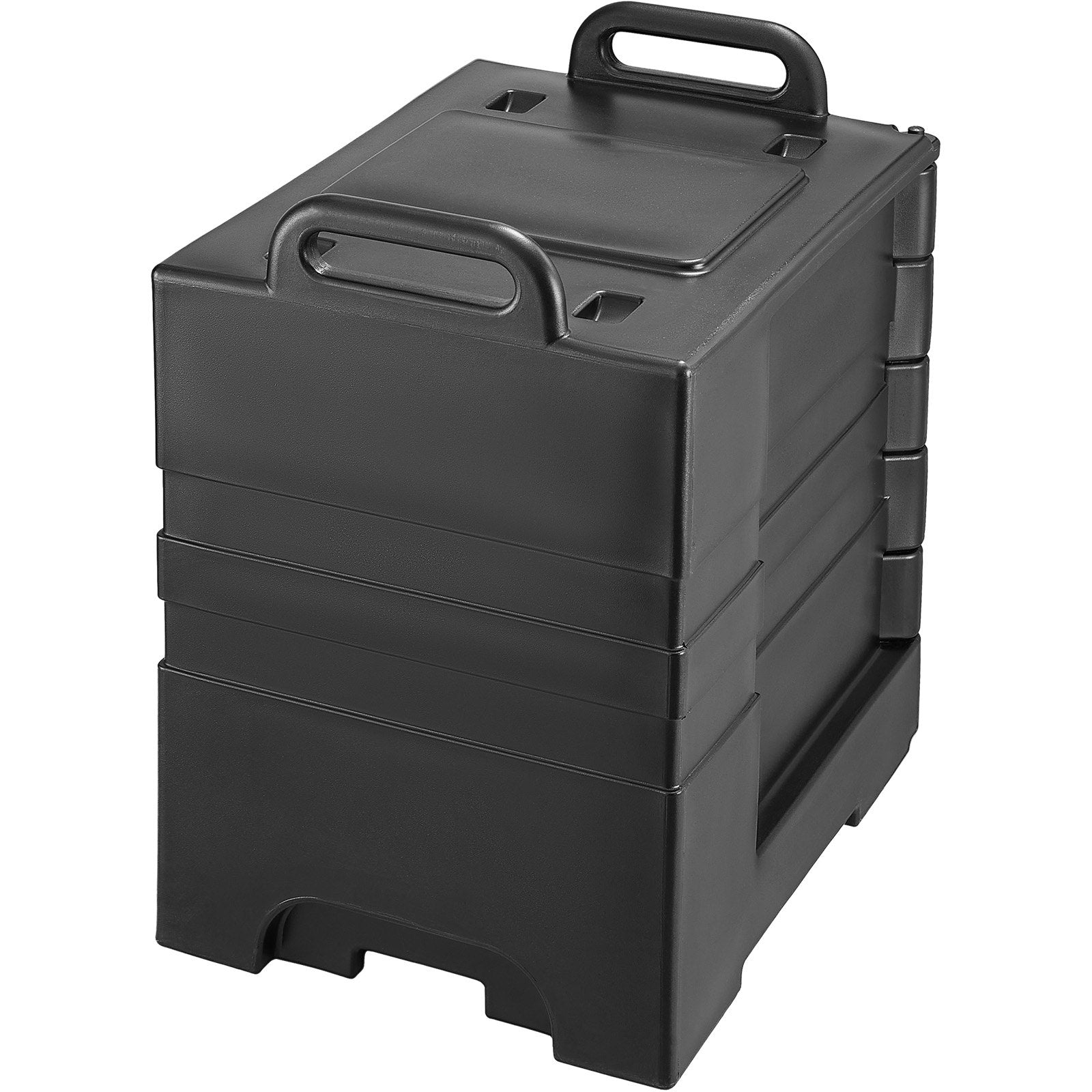 Insulated Food Pan Carrier, 75L Hot Box for Catering, Front Loading Food Warmer