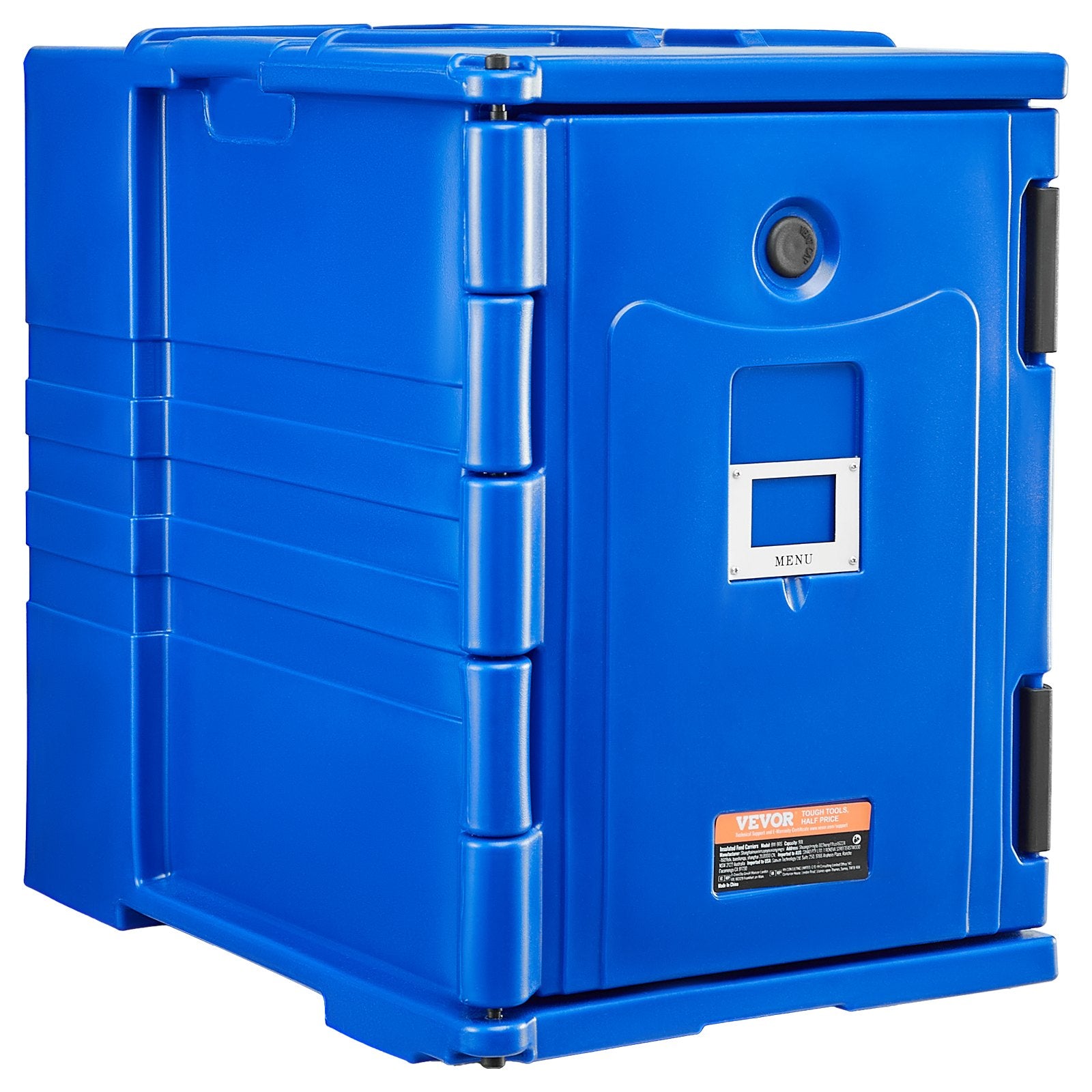 Insulated Food Pan Carrier, 90L Hot Box for Catering, Front Loading Food Warmer