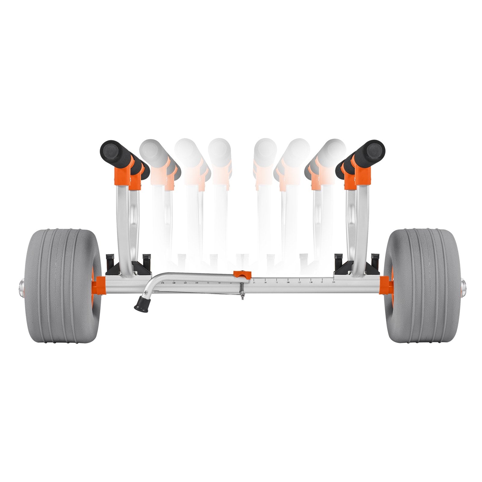 Kayak Cart 158.8kg Trolley 30.5cm Inflatable Tires 2 Straps Kayaks Canoes