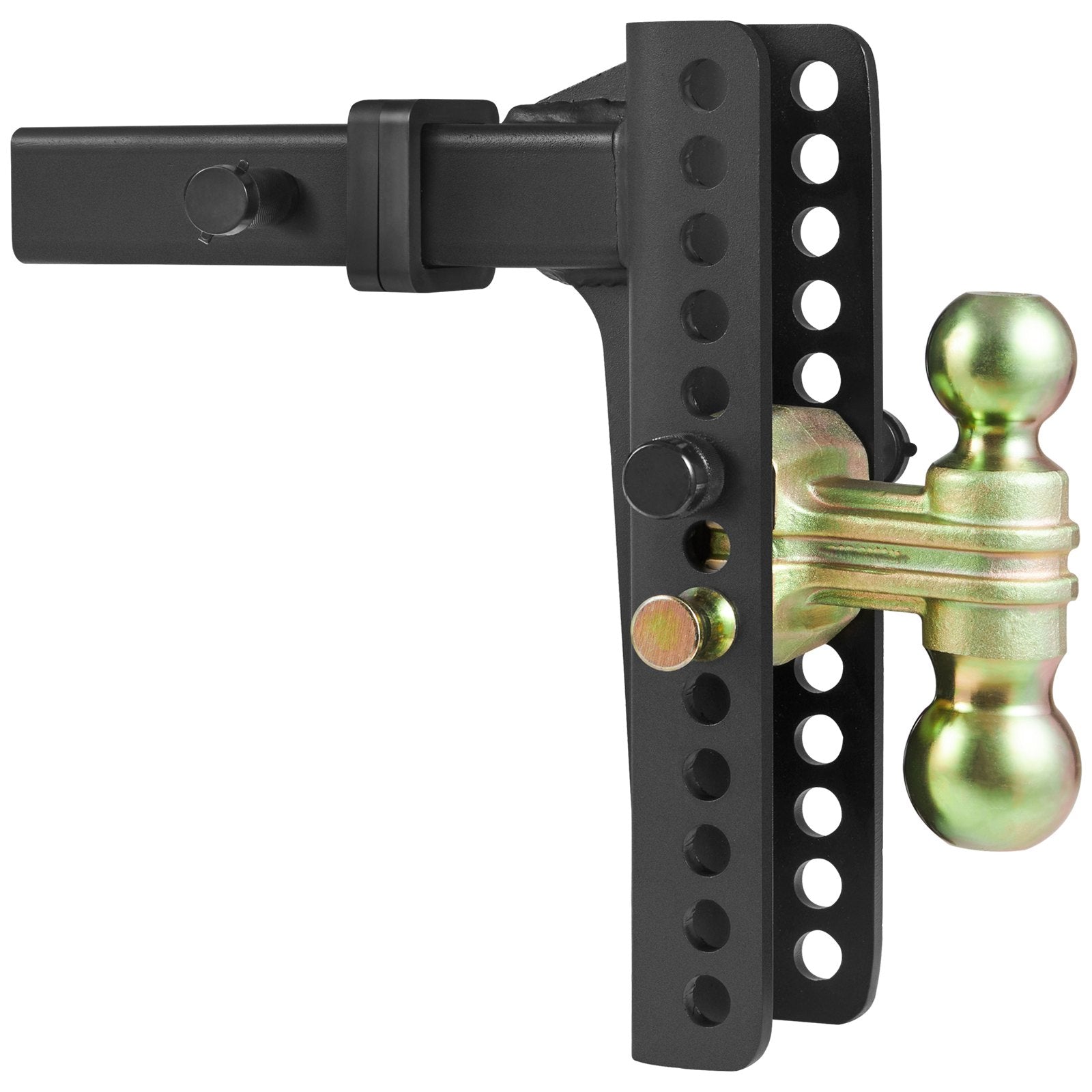 Trailer Hitch Adjustable 25.4cm Drop 21.59cm Rise 5.08cm Receiver Tow Balls