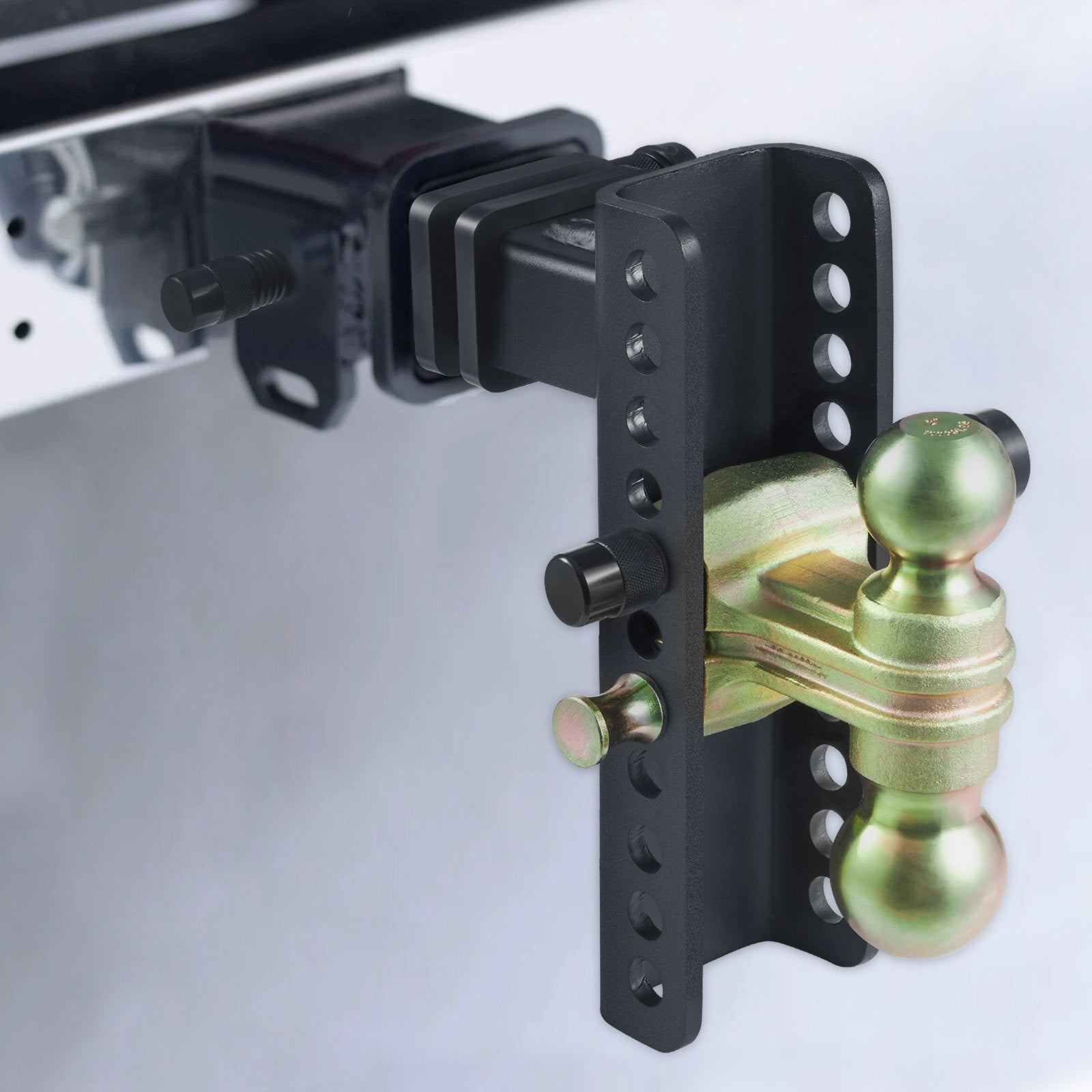 Trailer Hitch Adjustable 203.2mm Drop 165.1mm Rise 50.8mm Receiver Tow Balls