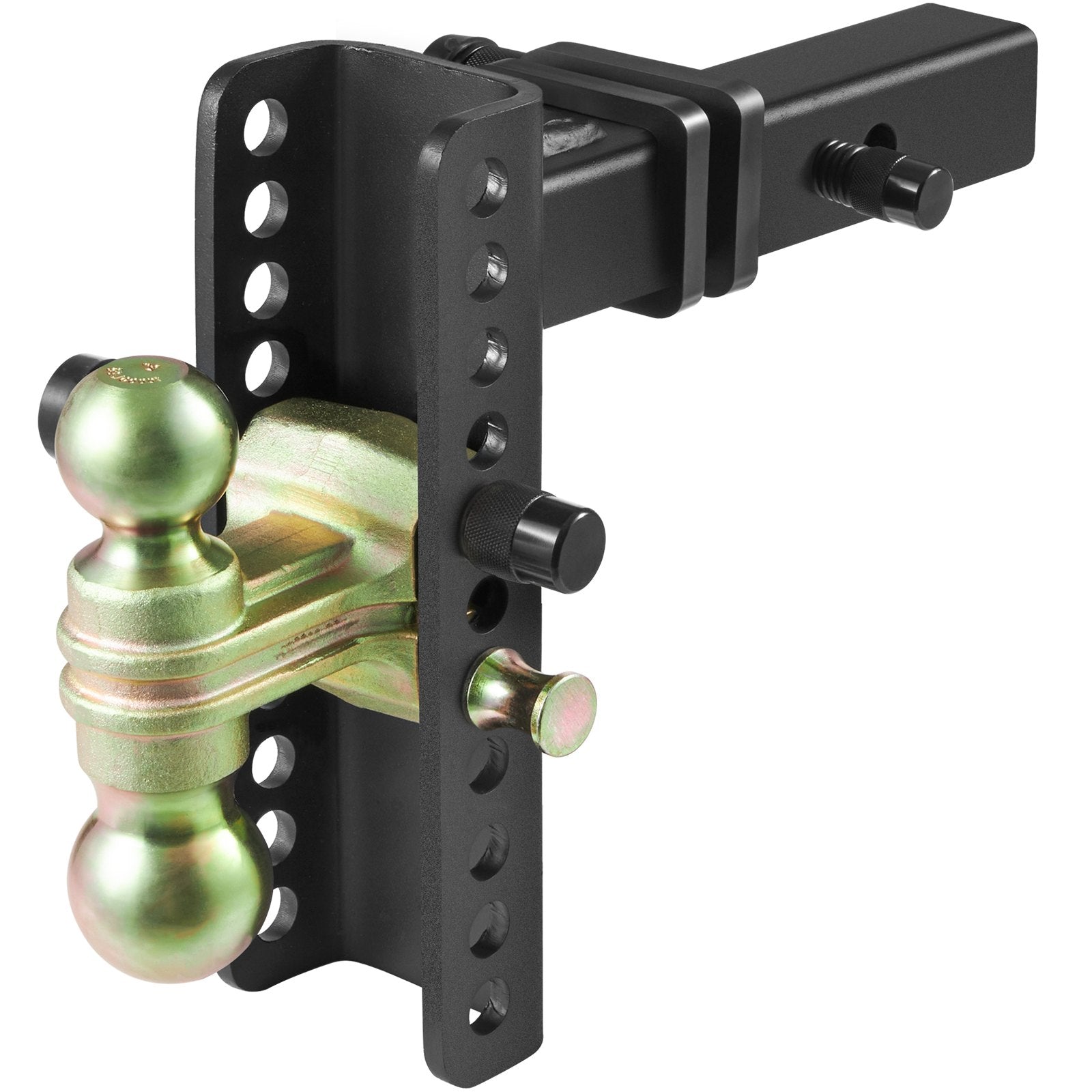 Trailer Hitch Adjustable 203.2mm Drop 165.1mm Rise 50.8mm Receiver Tow Balls