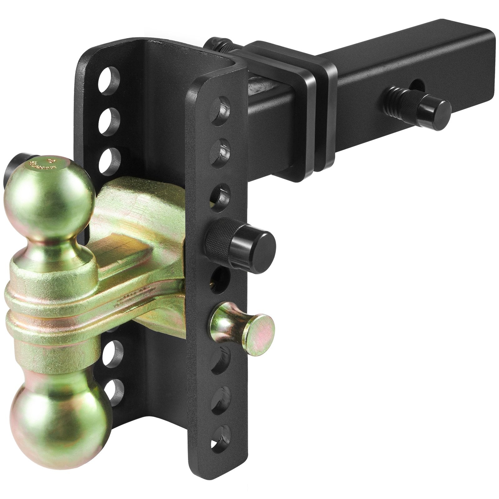 Trailer Hitch Adjustable 152.4mm Drop 114.3mm Rise 50.8mm Receiver Tow Balls