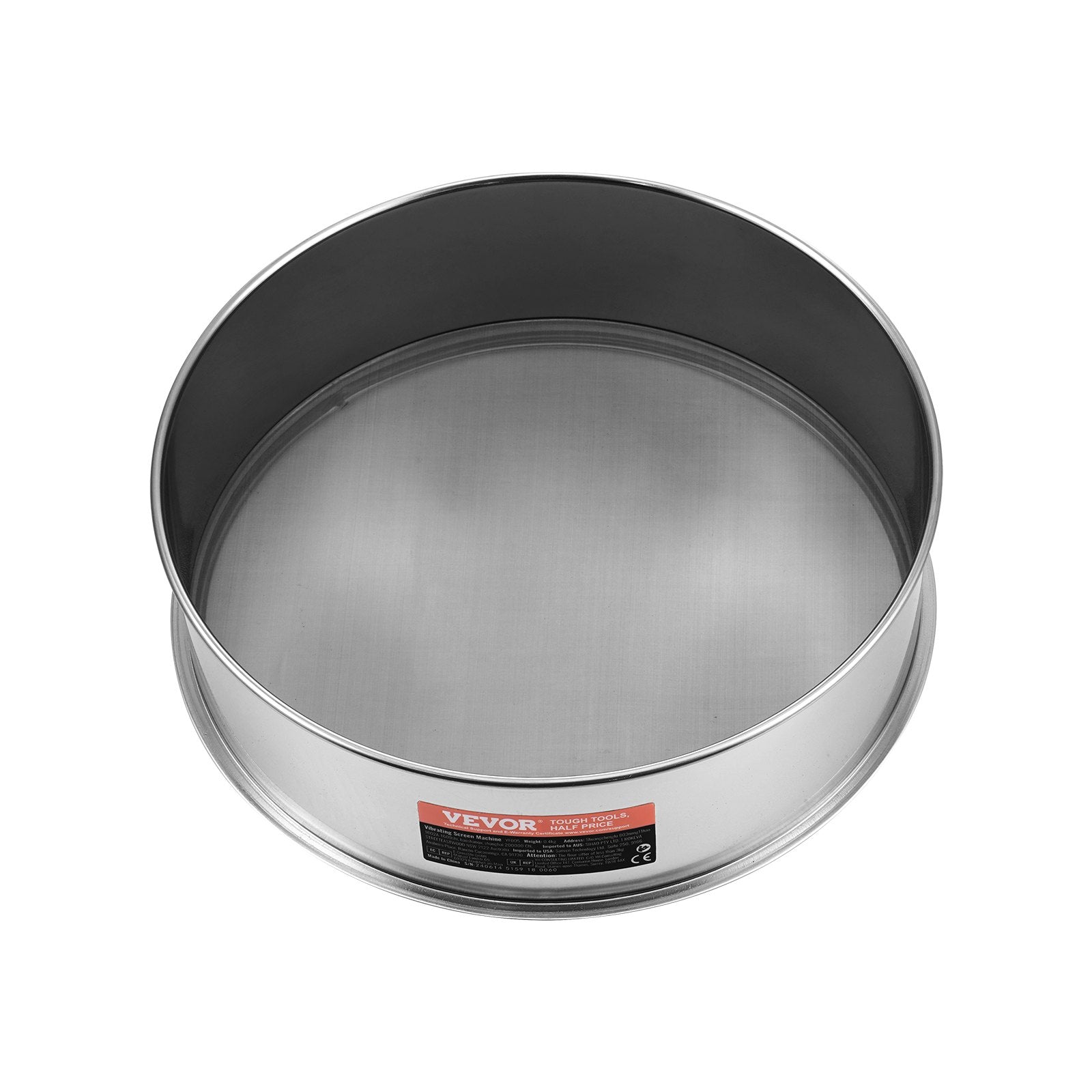 Flour Sieve Fine Mesh, 304 Stainless Steel Sifter 80 Mesh for Baking & Powder