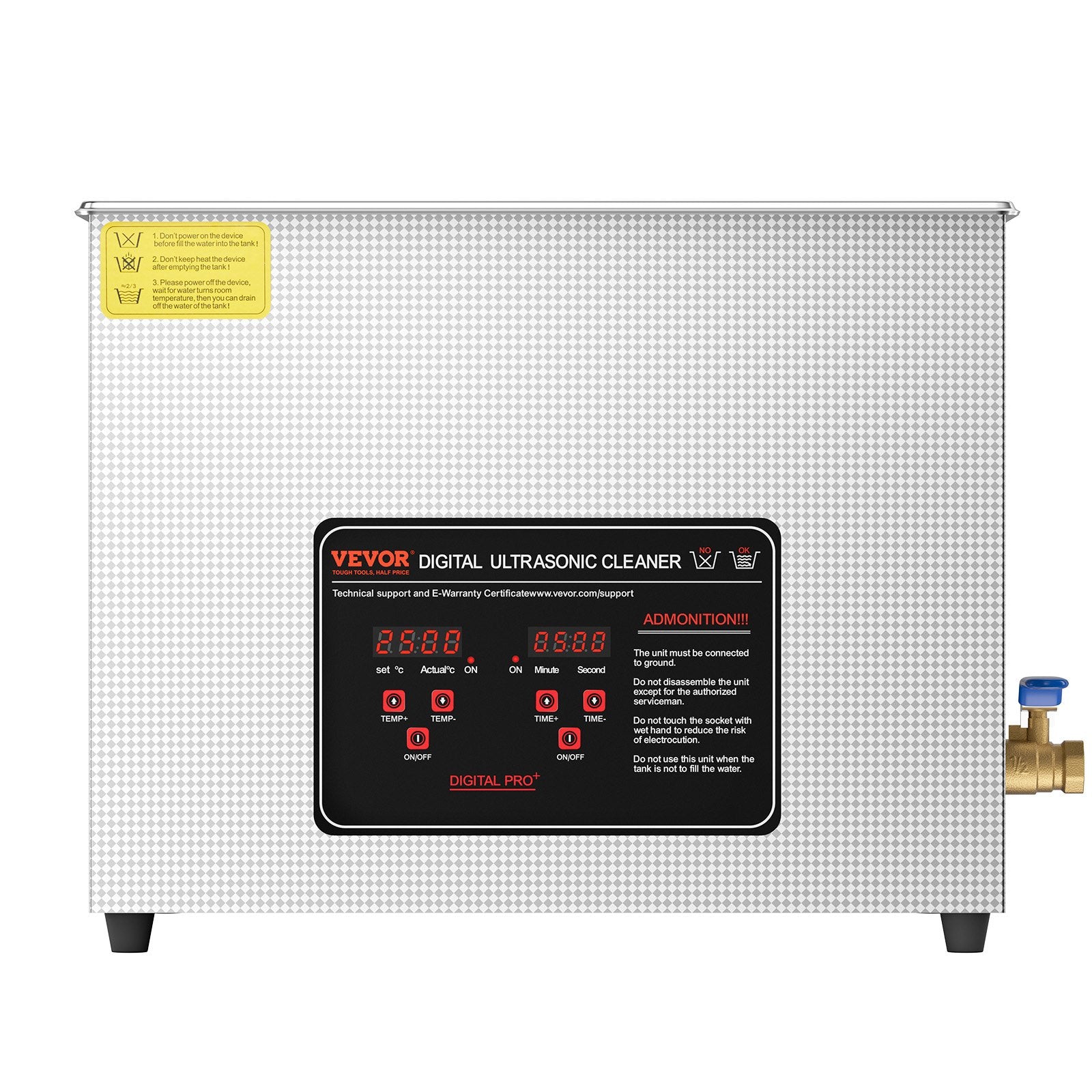 Ultrasonic Cleaner 15L 360W Digital 40kHz Timer Heater Watch Glasses Jewelry