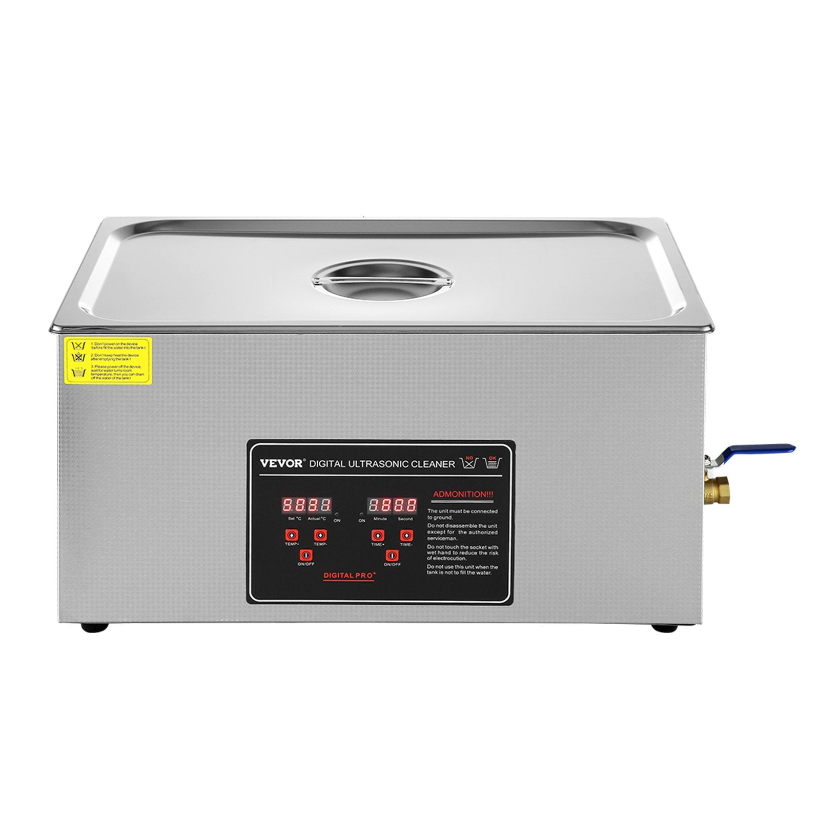 Ultrasonic Cleaner 22L with Digital Timer Heater Professional Stainless Steel