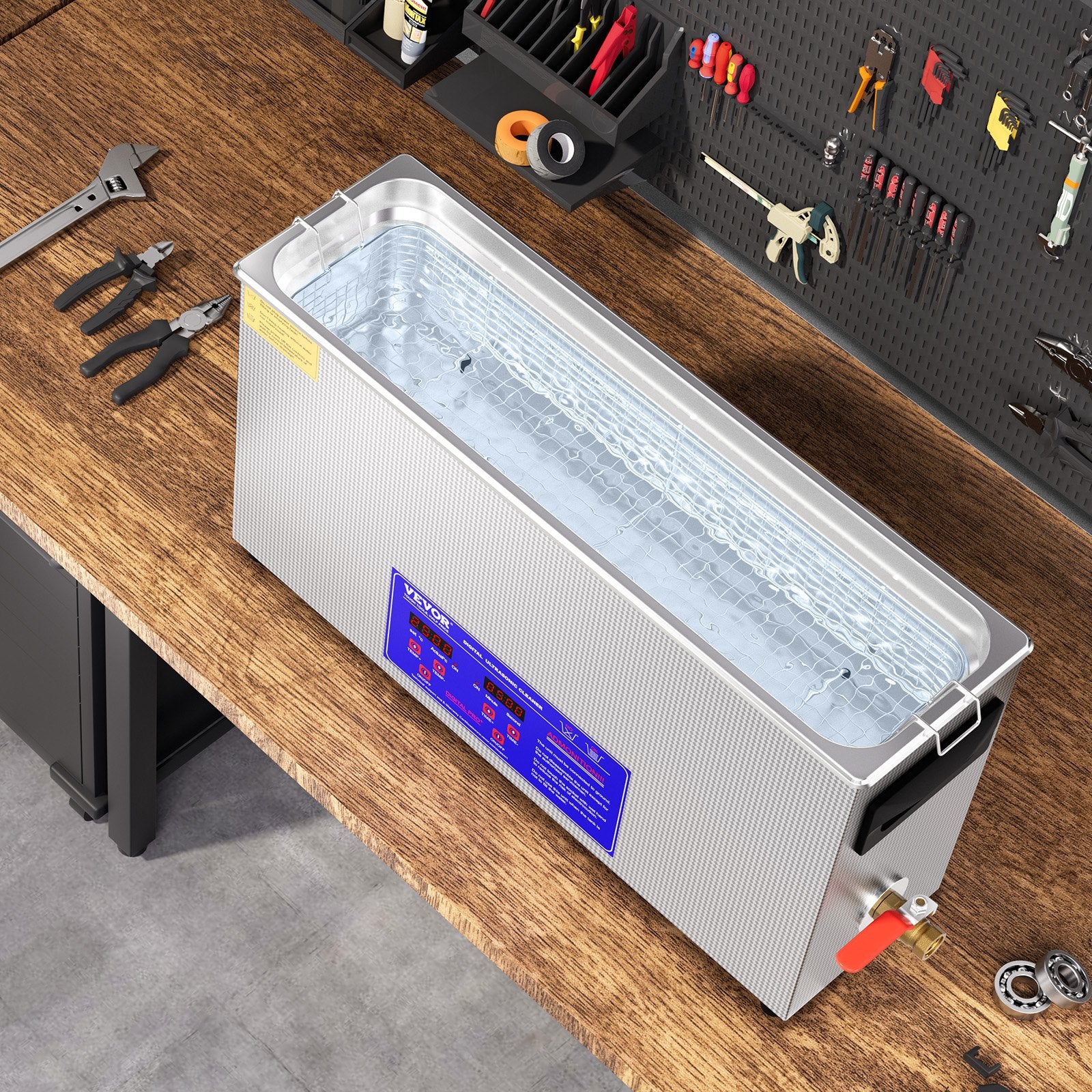 10L Ultrasonic Gun Cleaner 300W Digital 40kHz with Timer Heater for Gun Parts