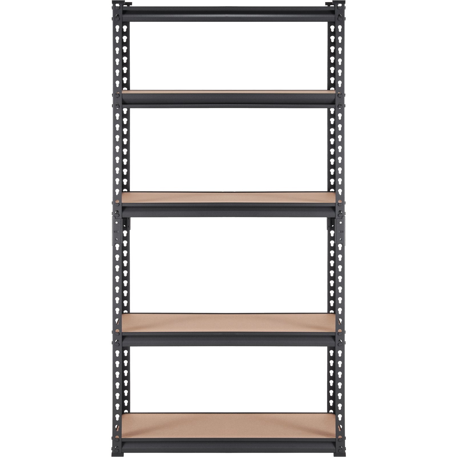 Storage Shelving Unit 5-Tier Heavy Duty Metal Garage Organizer Rack Black