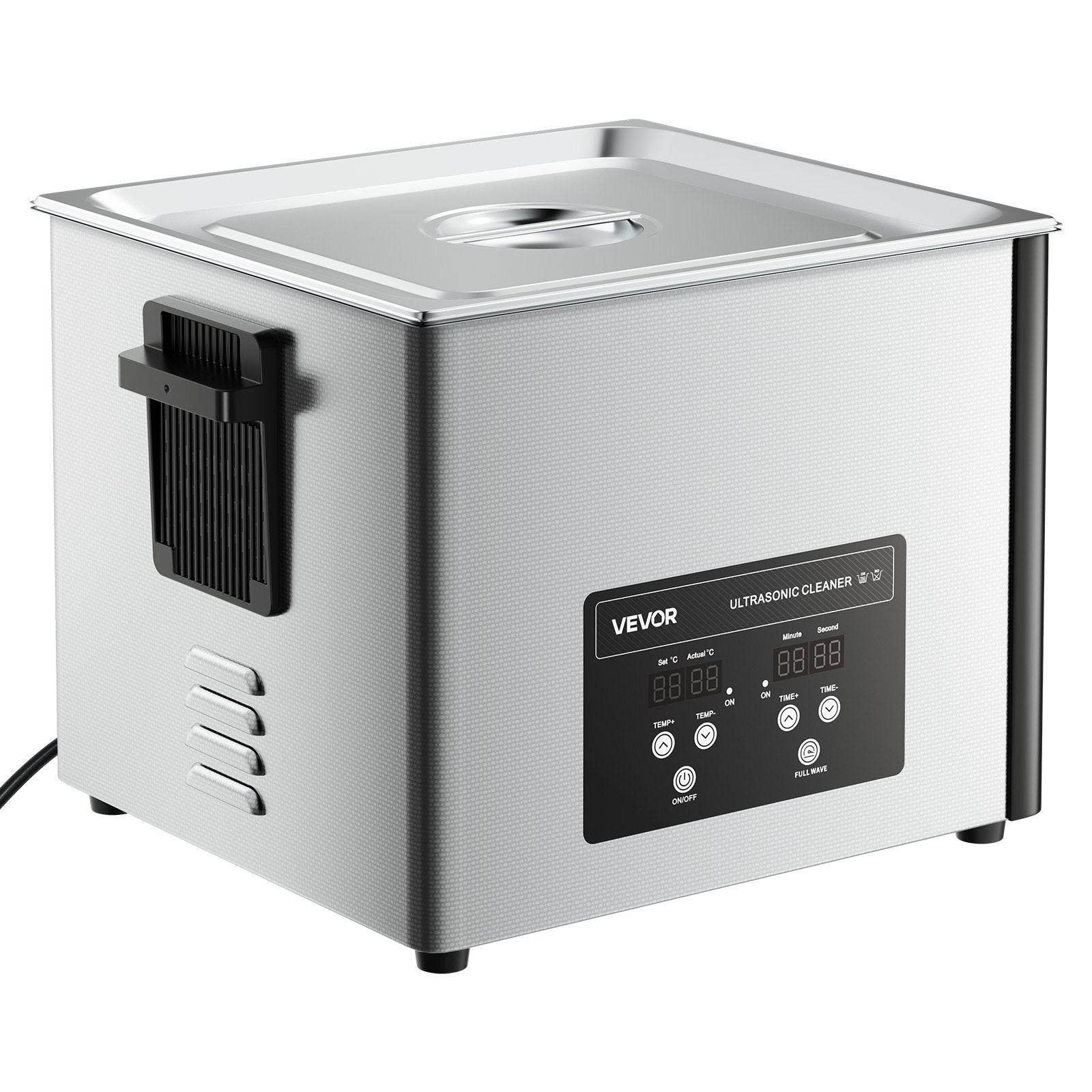 15L Ultrasonic Cleaner 240W 40kHz w/ Digital Display & Cleaning Basket