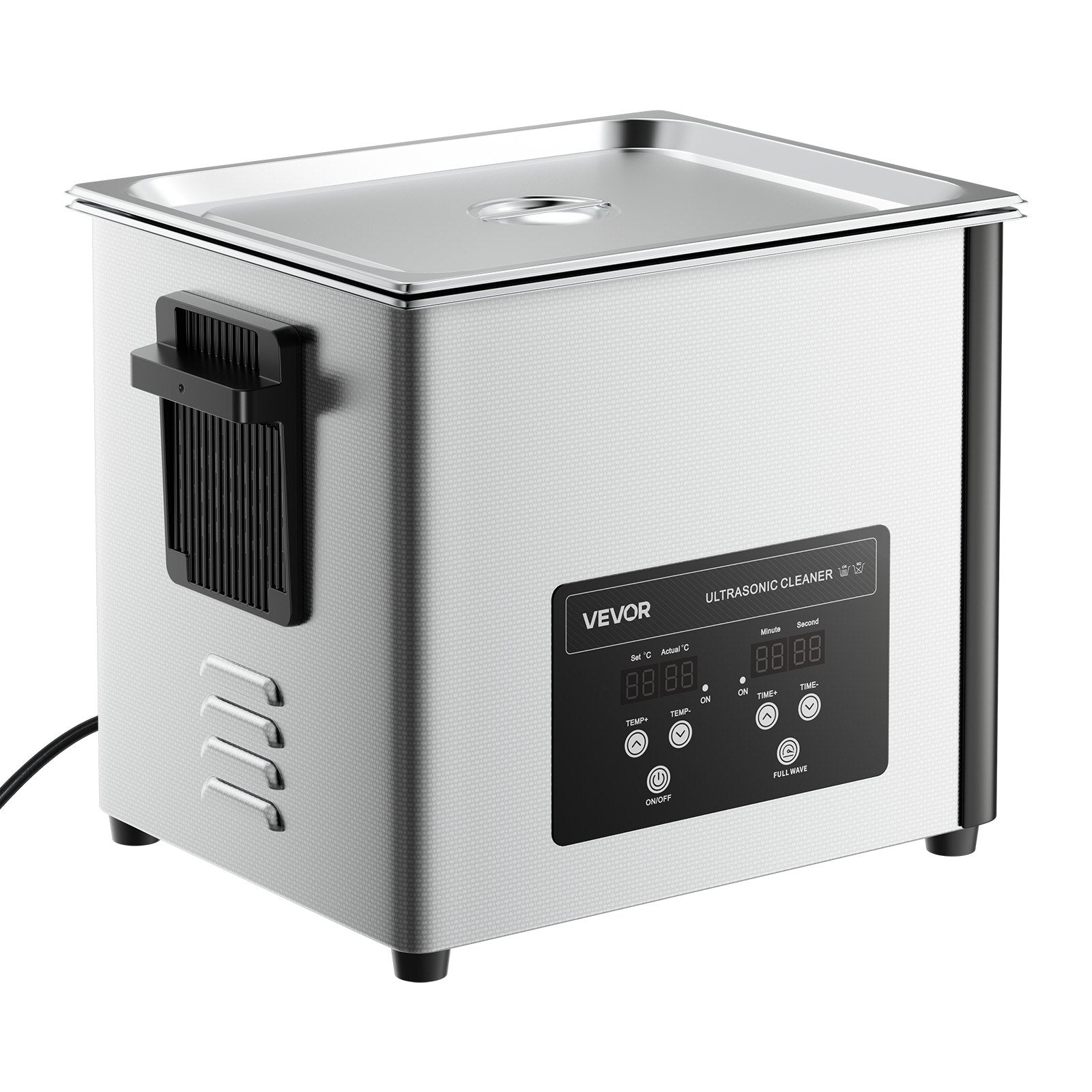 10L Ultrasonic Cleaner Digital Stainless Steel 40kHz for Jewelry Watches Coins