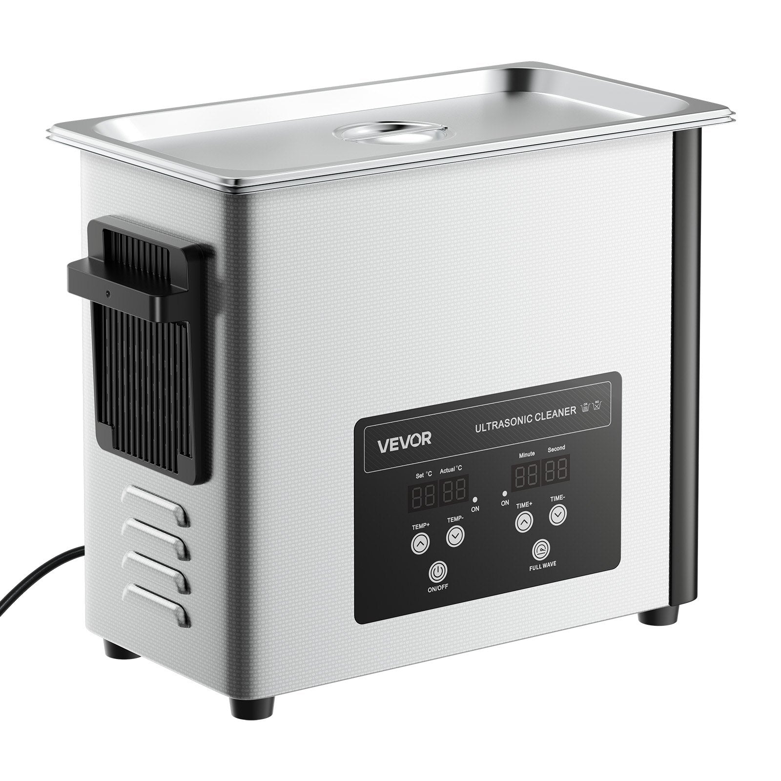 6L Ultrasonic Cleaner Professional Machine Basket Digital 120W 40kHz Stainless