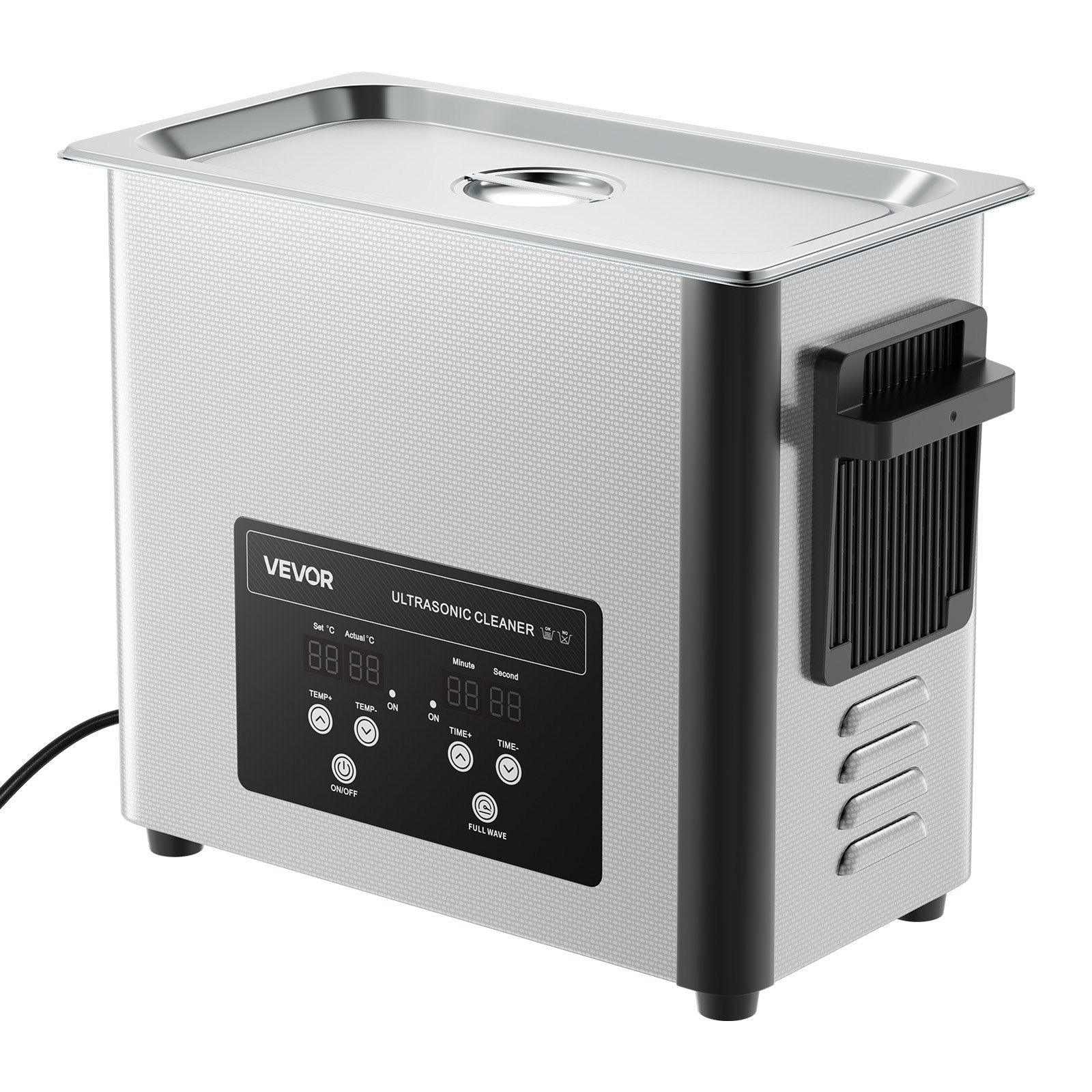 6L Ultrasonic Cleaner Professional Machine Basket Digital 120W 40kHz Stainless