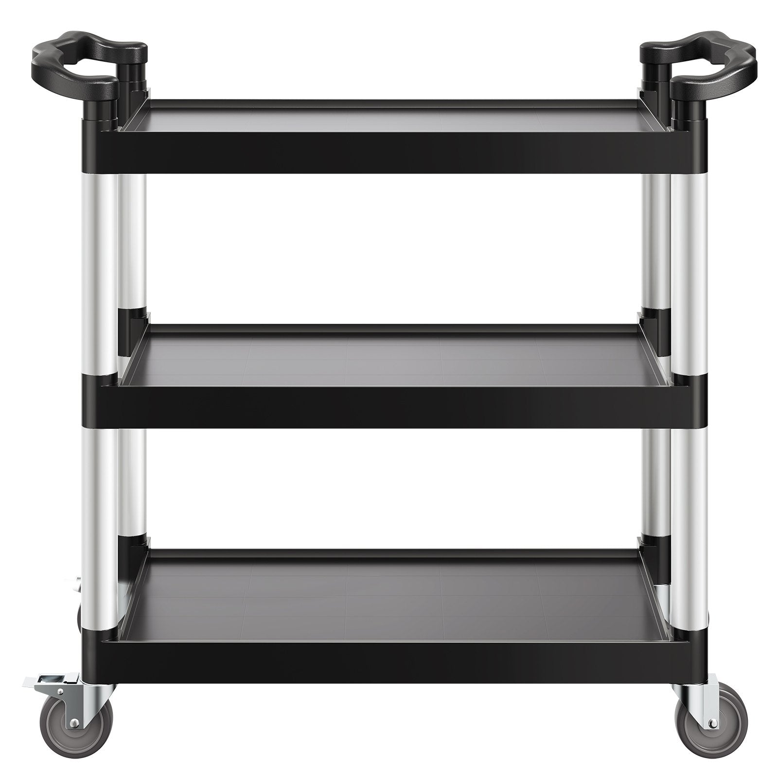 Utility Cart 3-Tier 500LBS 360 Degree Swivel Wheels for Home and Office