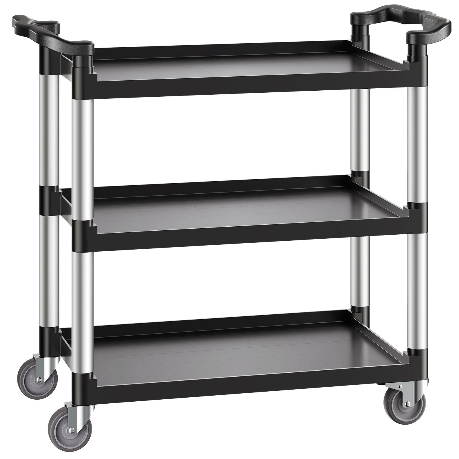 Utility Cart 3-Tier 500LBS 360 Degree Swivel Wheels for Home and Office