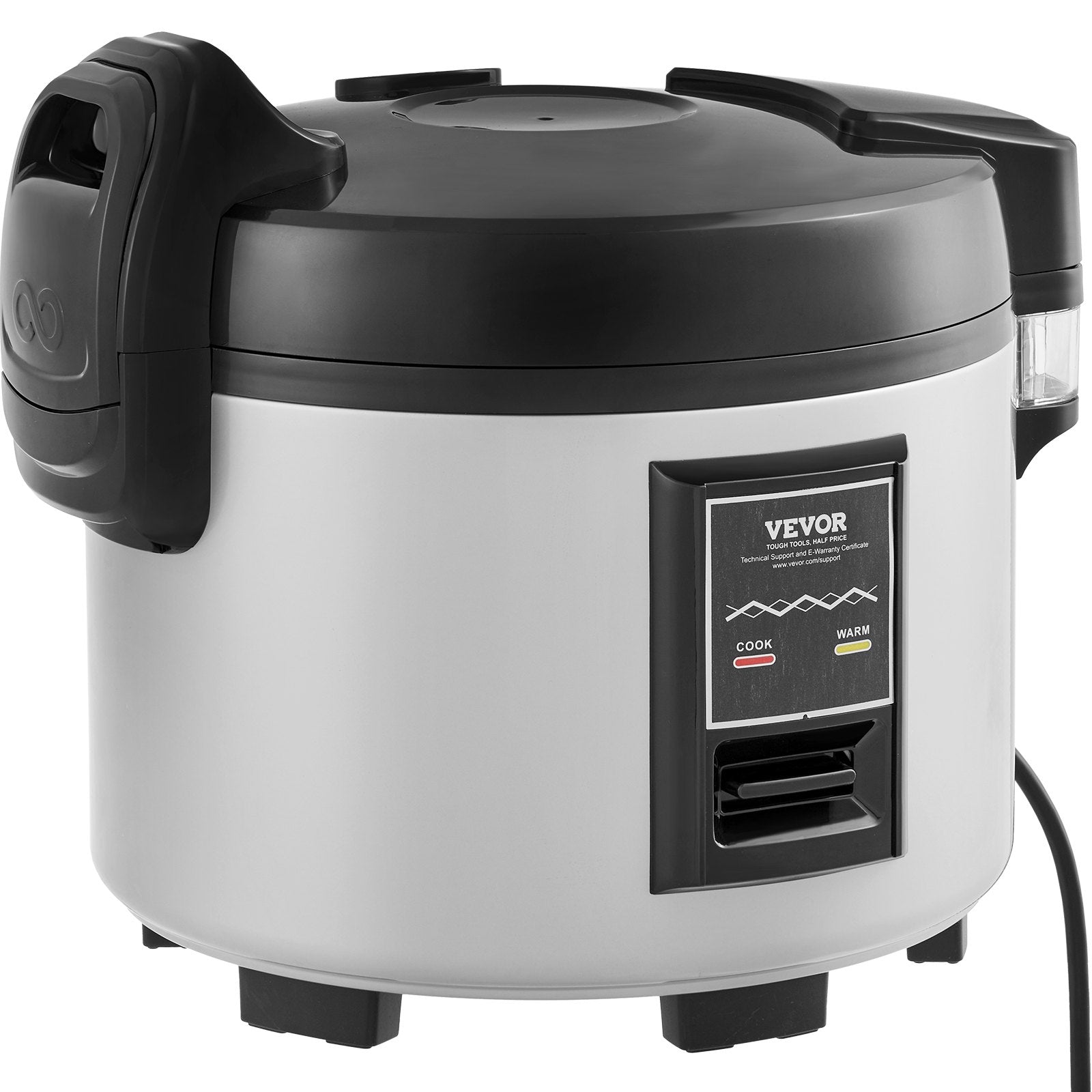 Commercial Rice Cooker 60-Cup 13L, Large Nonstick Cooker with Warmer & Paddle