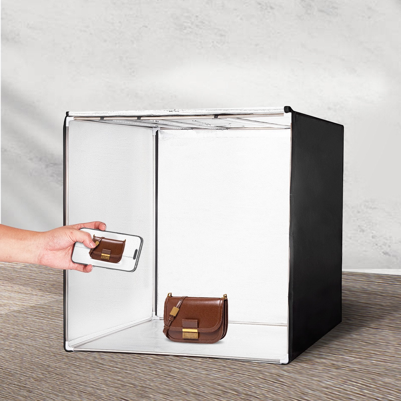 Photo Studio Light Box 5600K Shooting Tent Kit 210 LED with 5 Backdrops