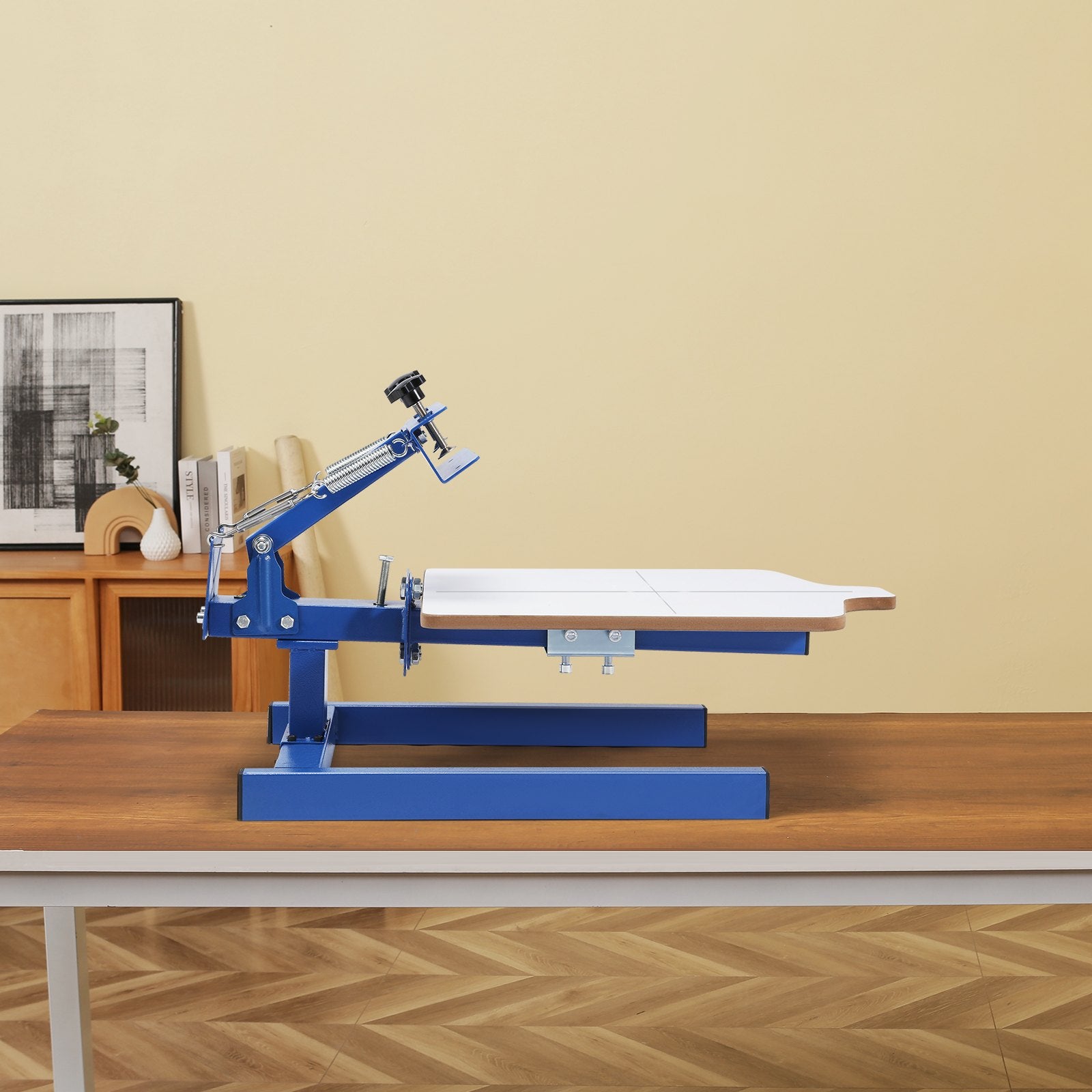 Screen Printing Machine 1 Color 1 Station 21.2x17.7in Double-Layer Adjustable