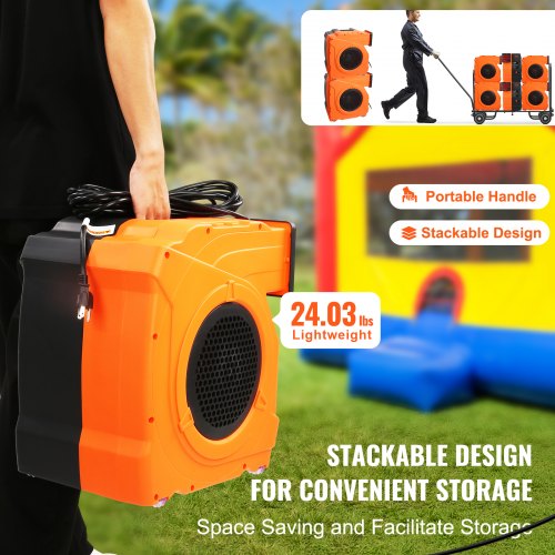 Inflatable Blower 1100W 1.7HP Commercial Air Pump 3100 RPM for Bounce House