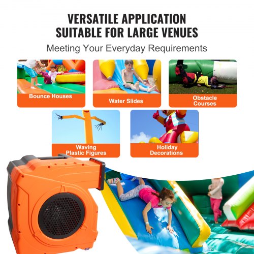 Inflatable Blower 1100W 1.7HP Commercial Air Pump 3100 RPM for Bounce House