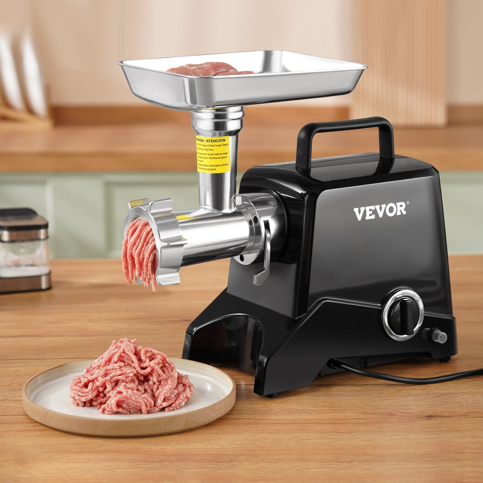 Electric Meat Grinder 2.27kg/Min Industrial Mincer Blade Plate Sausage Maker