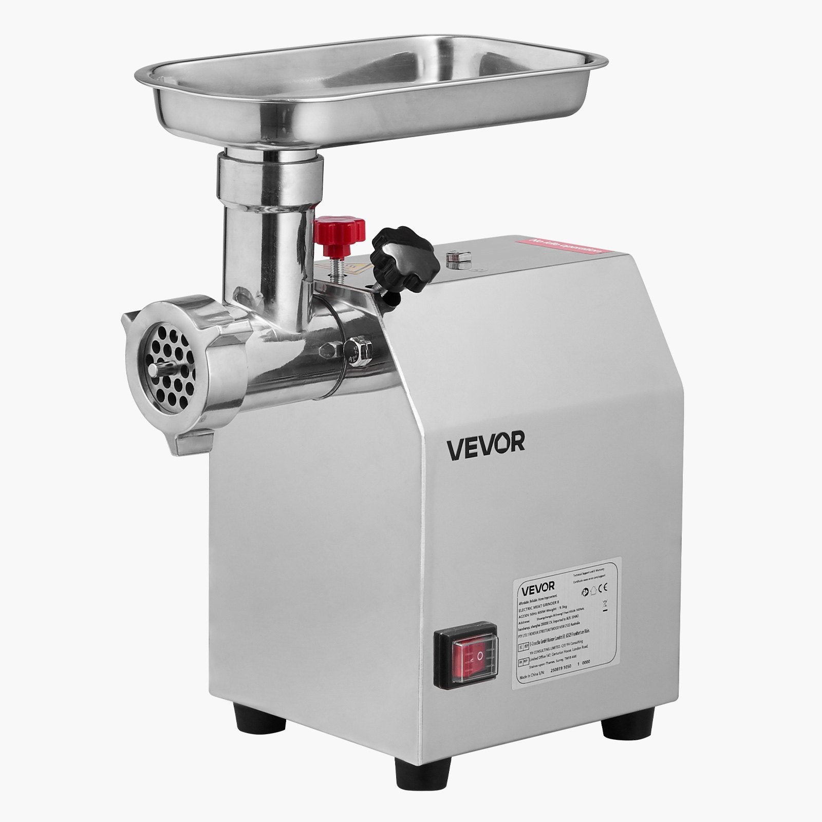 Electric Meat Grinder 4.5lbs/Min Industrial Mincer Blade Plate Sausage Maker