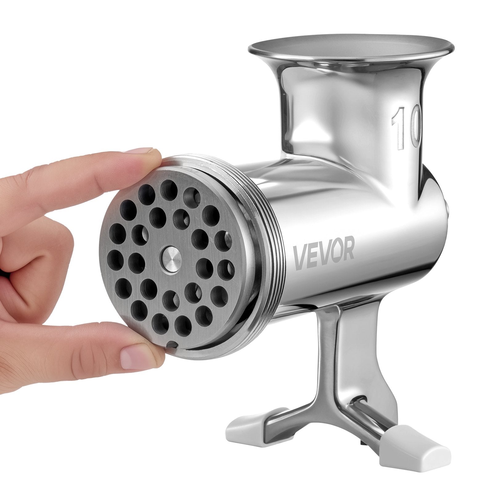 Manual Meat Grinder Stainless Steel Hand Crank Mincer with Clamp
