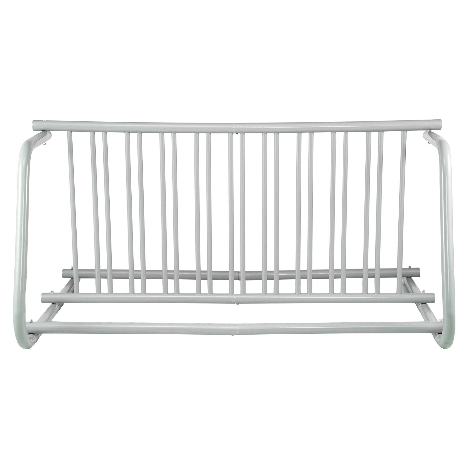 10-Holder Floor Bike Rack 59" All-Steel Grid Dual-Side 10-Bike Stand
