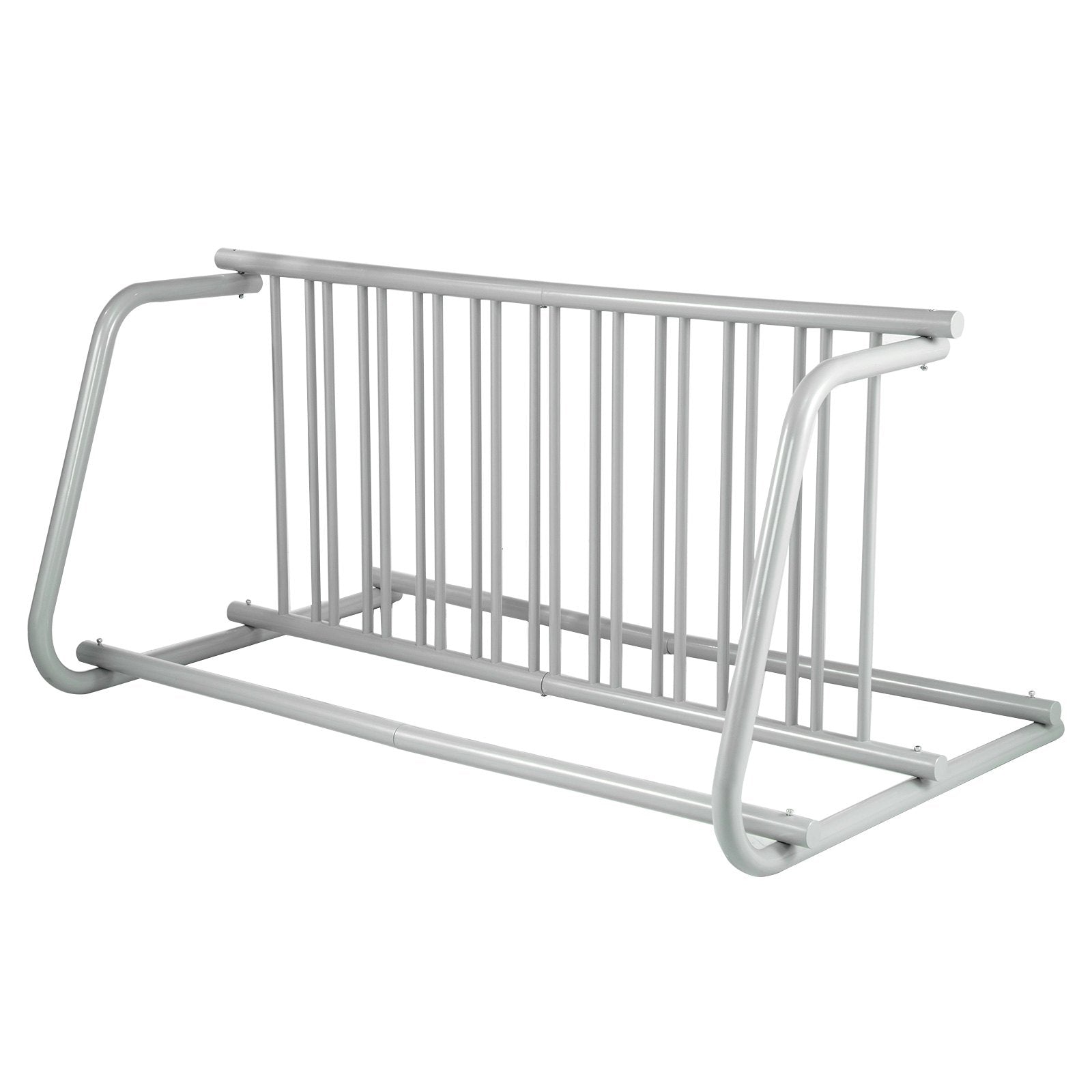 10-Holder Floor Bike Rack 59" All-Steel Grid Dual-Side 10-Bike Stand