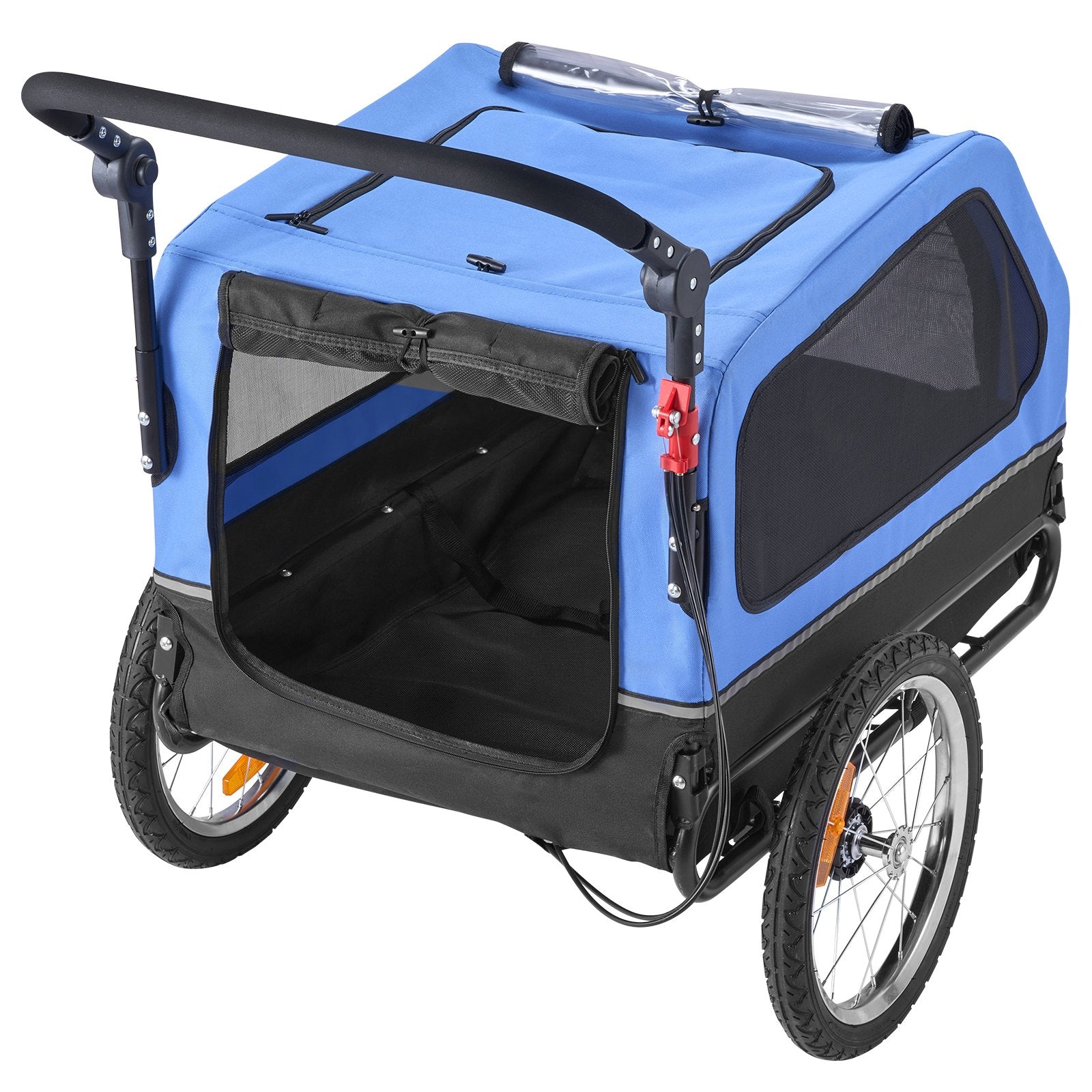 Dog Bike Trailer 40kg 2-in-1 Pet Stroller Bike Carrier Foldable Quick-Release