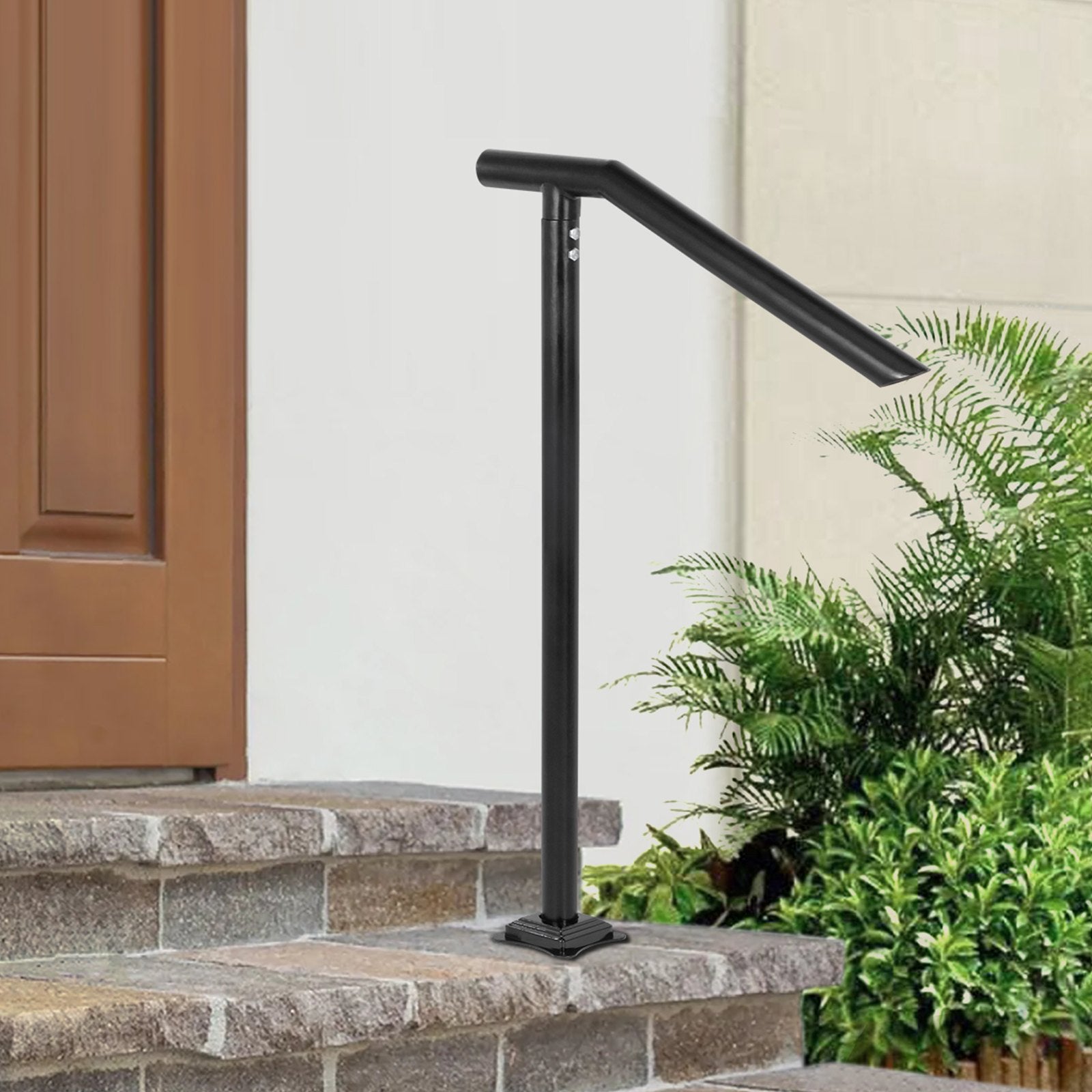 1-3 Step Handrail Railing Steel 150 kg Capacity with Screw Kit