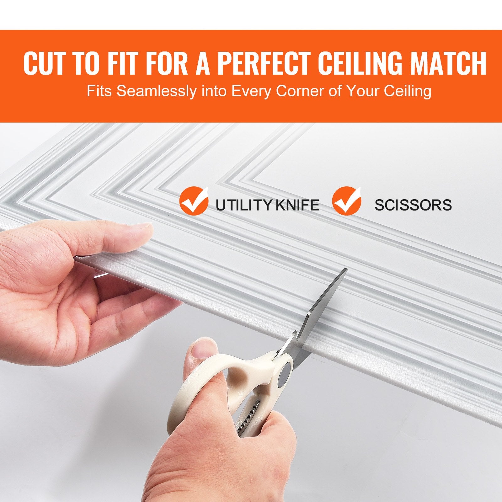 Ceiling Tiles 12-Pack 24x24 in PVC Drop Ceiling Tiles White Peg Pattern PVC Tile