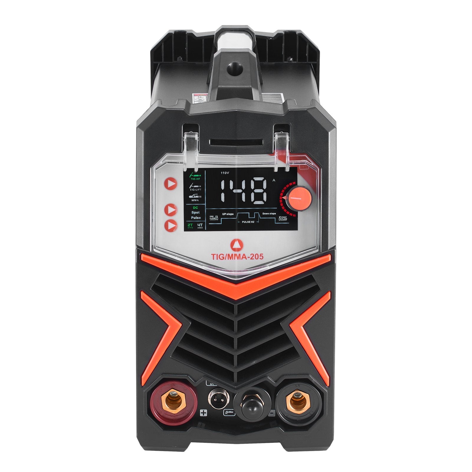 TIG Welder 205A 3-in-1 DC TIG Pulse MMA Machine Large LED IGBT HF Start