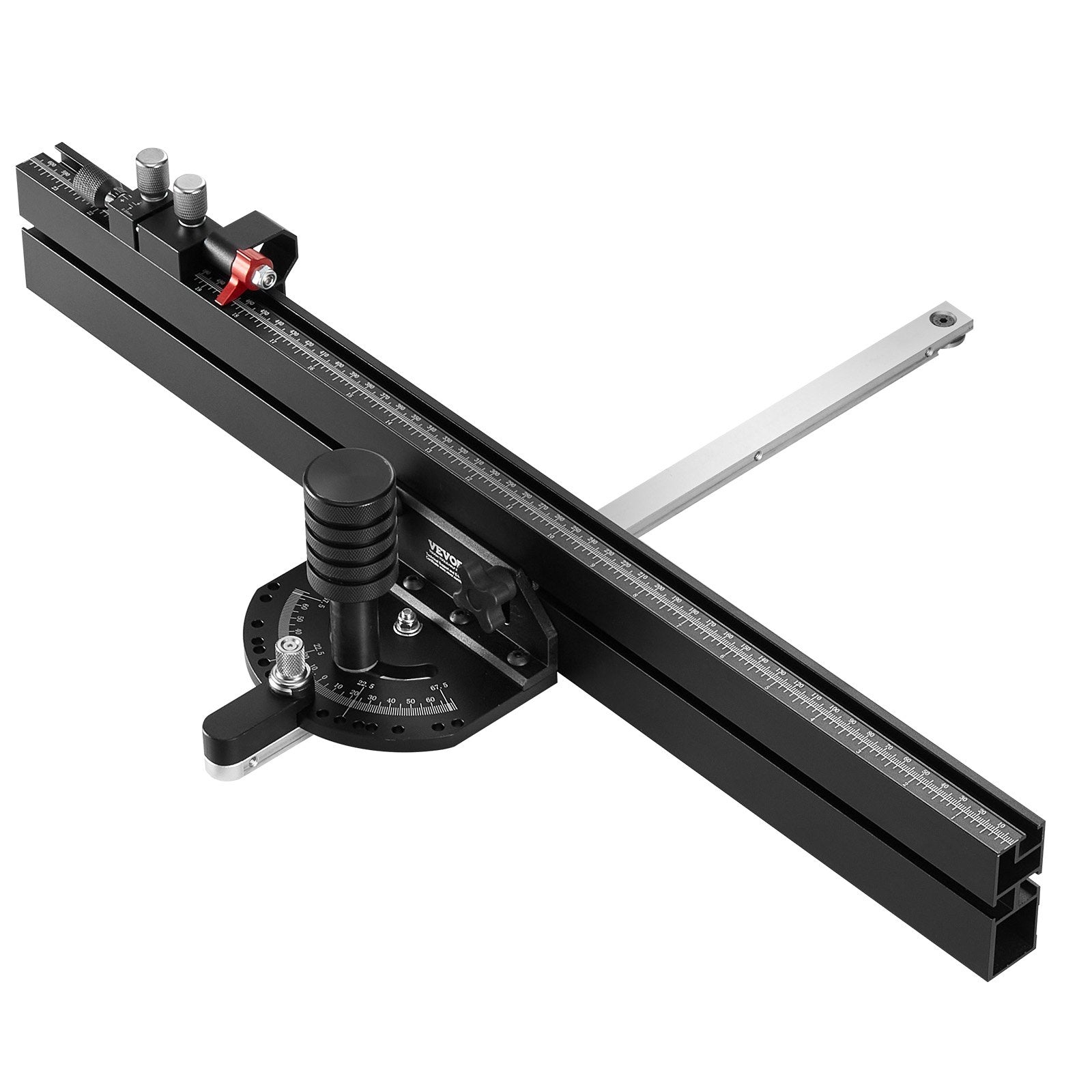 Precision Miter Gauge Aluminum Alloy Table Saw with 24 in Grating 15 Angle Stops