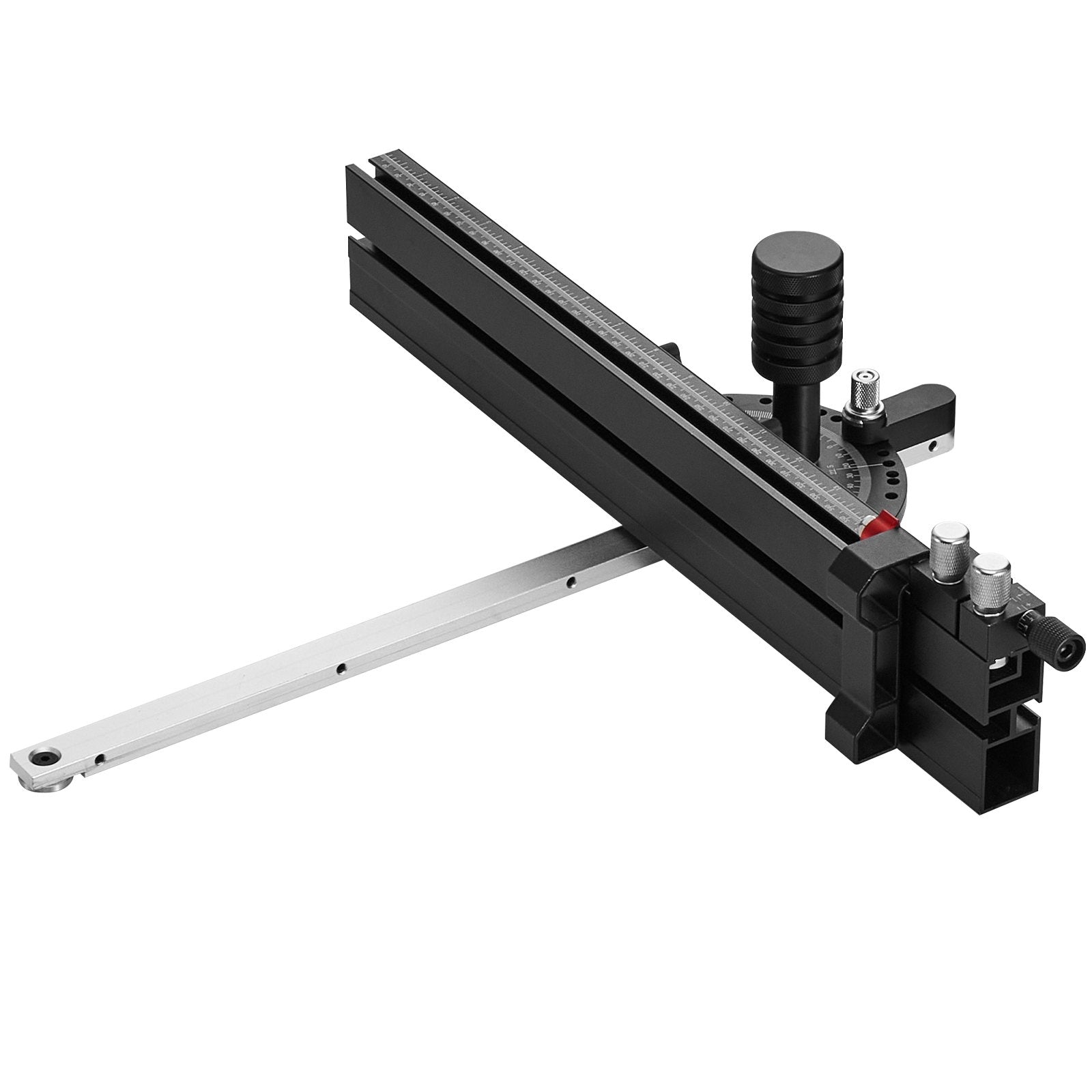 Precision Table Saw Miter Gauge Aluminum Alloy 45.7 cm Grating 15 Angle Stops
