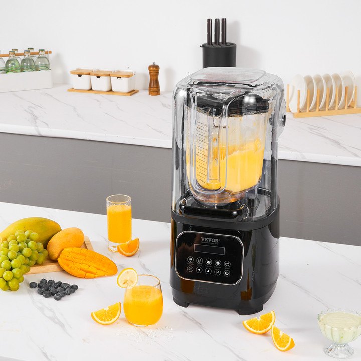 Professional Blender with Shield 2L Jar 9 Speed 5 Function Stainless Steel Black