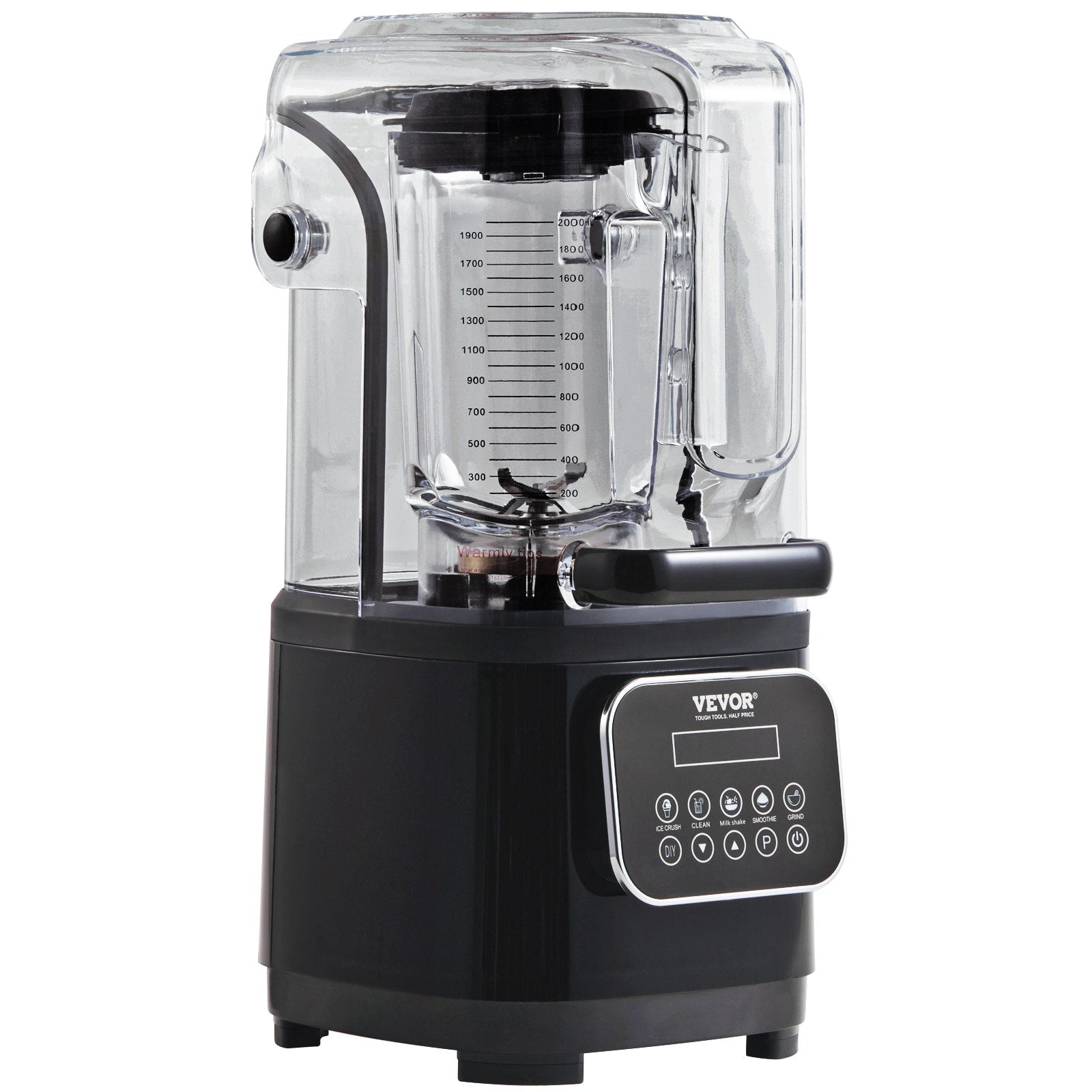 Professional Blender with Shield 2L Jar 9 Speed 5 Function Stainless Steel Black