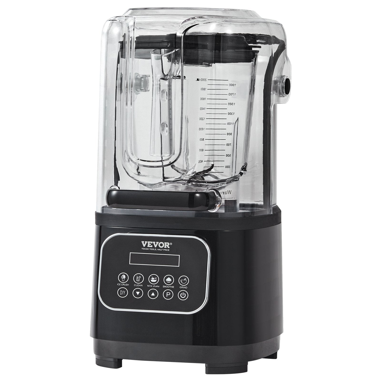Professional Blender with Shield 2L Jar 9 Speed 5 Function Stainless Steel Black