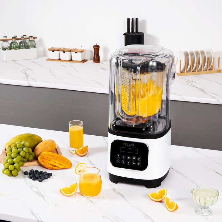 Professional Blender with Shield 2L Jar 9 Speed 5 Function Stainless Steel White