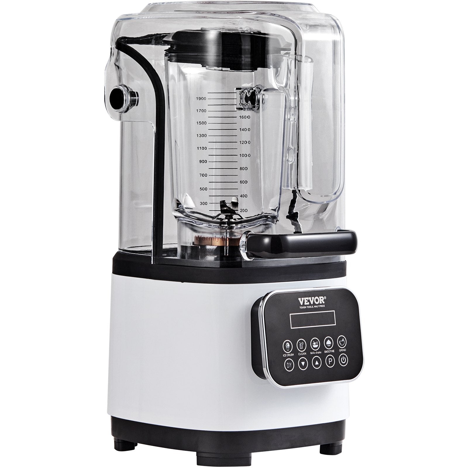Professional Blender with Shield 2L Jar 9 Speed 5 Function Stainless Steel White