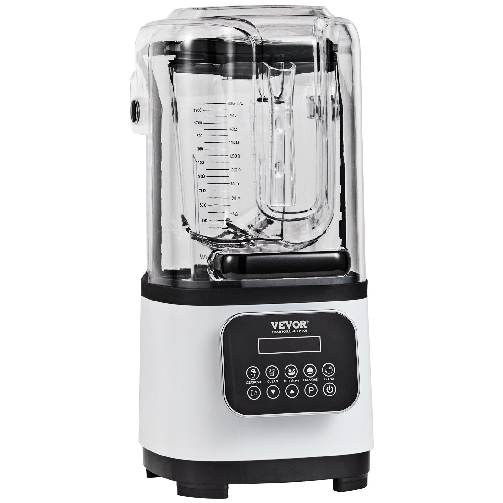 Professional Blender with Shield 2L Jar 9 Speed 5 Function Stainless Steel White
