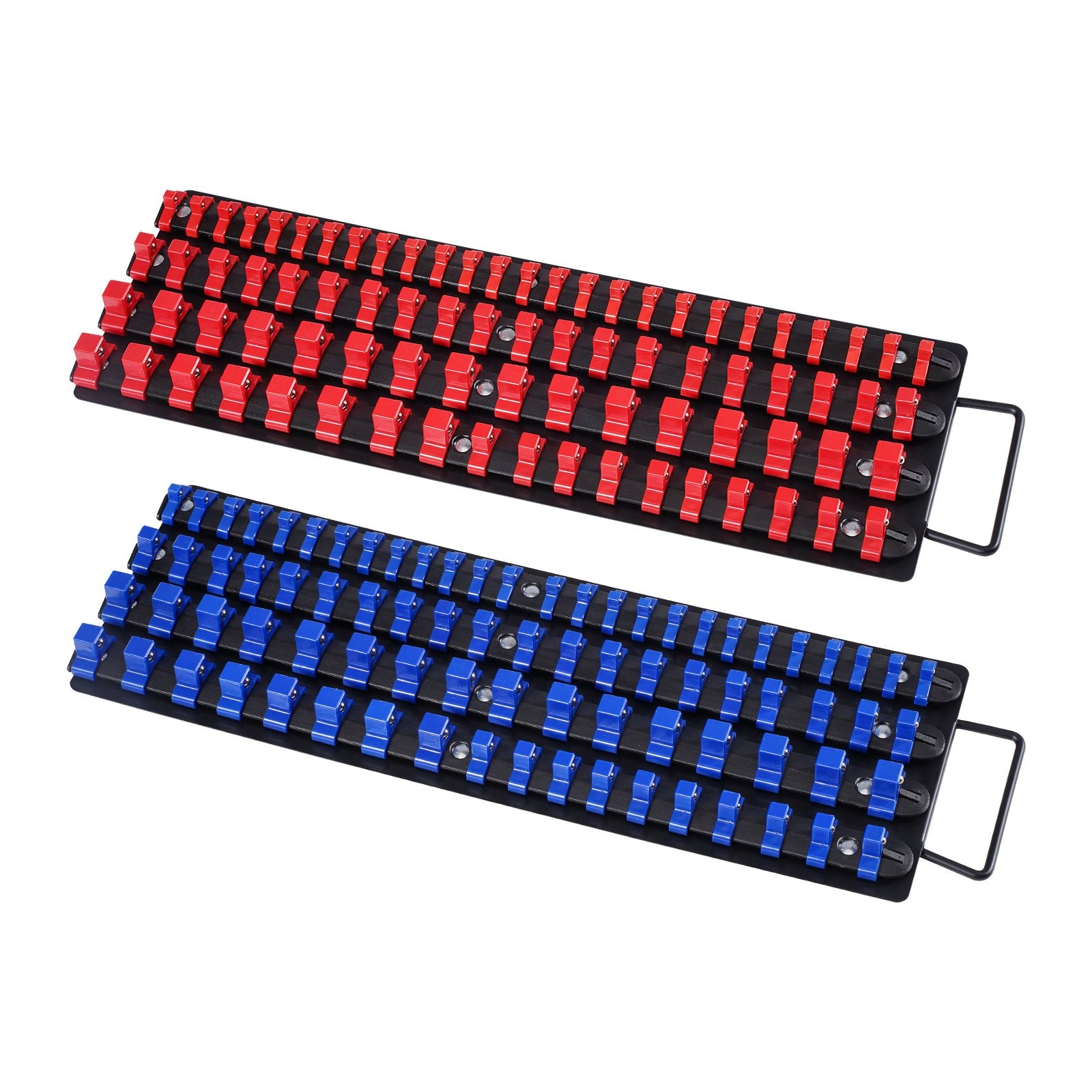 Portable Socket Organizer Tray 2PCS Metric & SAE Hold Up to 160 Sockets
