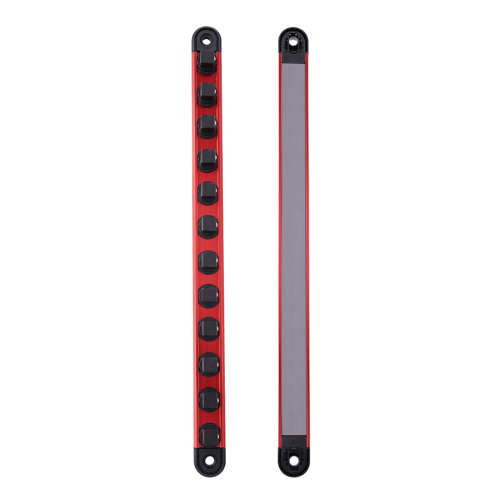 Socket Organizer Rail Set, Metric & SAE Aluminum Holders, 3 Sizes