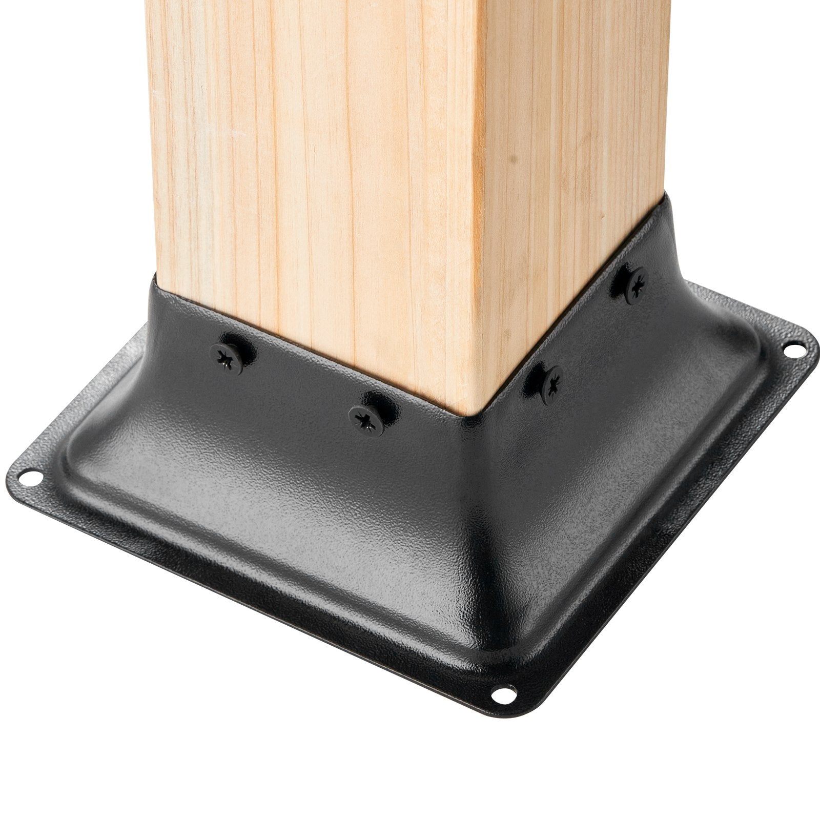 101.6x101.6mm Post Base 10pcs Heavy Duty Steel Powder-Coated Deck Brackets
