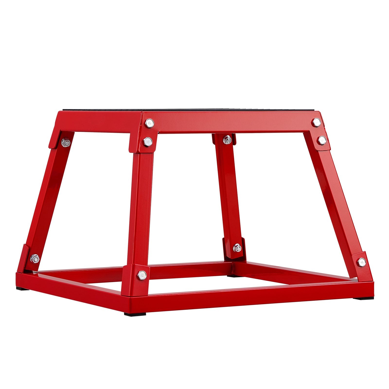 Plyometric Jump Box Steel Platform Agility Exercise Step Up Anti-Slip 12" Red