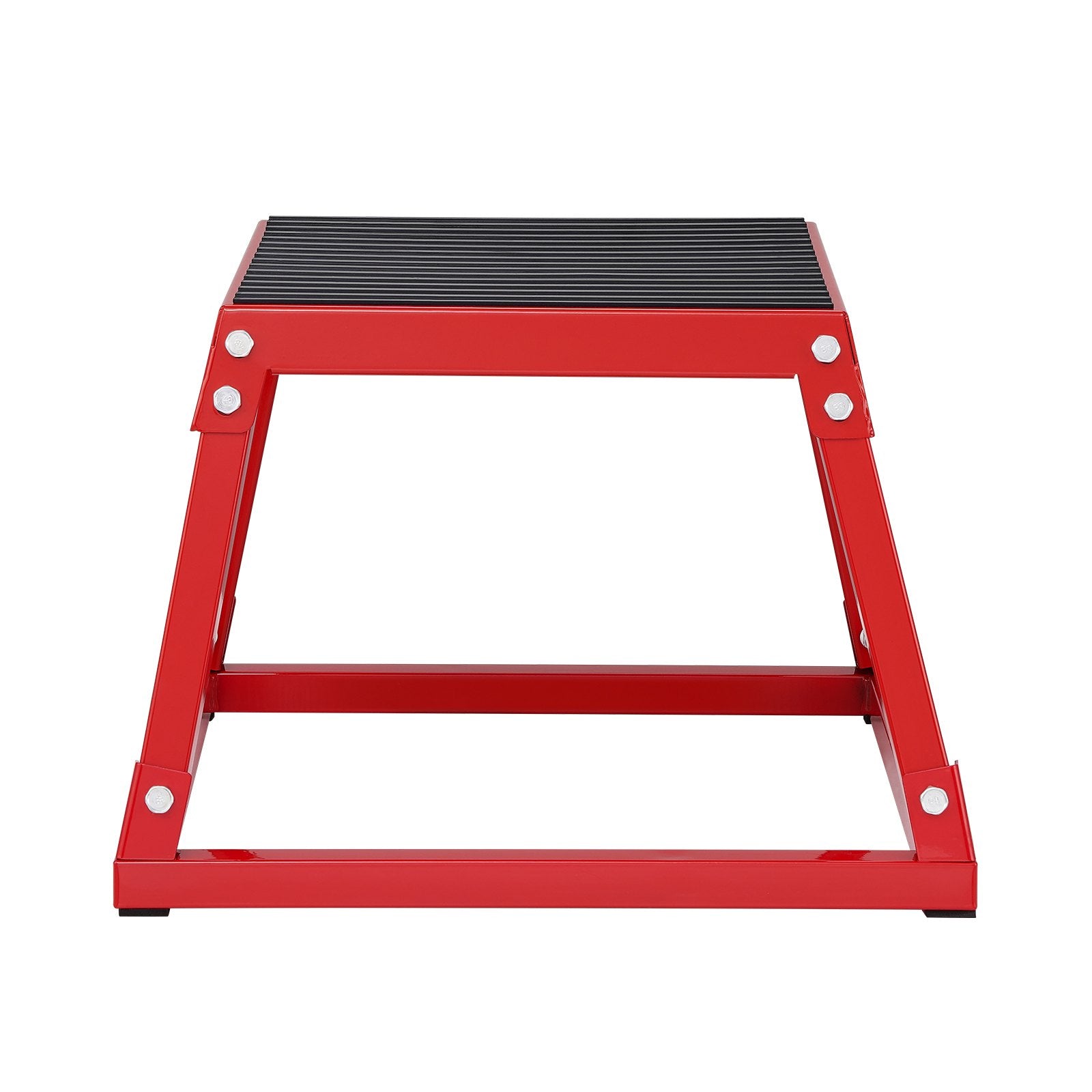 Plyometric Jump Box Steel Platform Agility Exercise Step Up Anti-Slip 12" Red