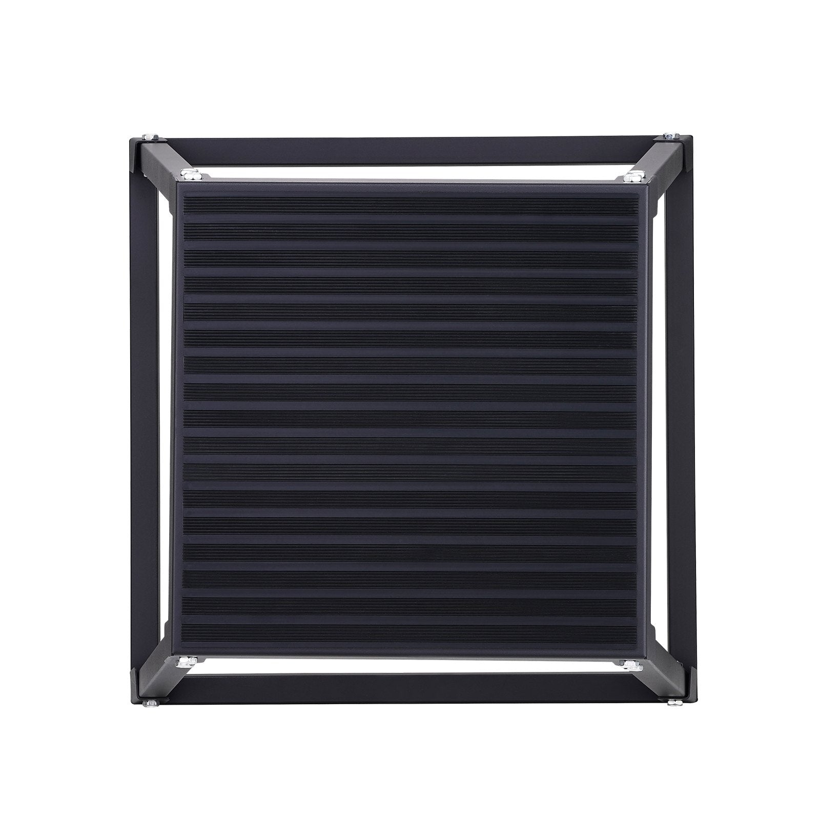 12 Inch Steel Plyometric Jump Box Anti-Slip Fitness Training Platform Black