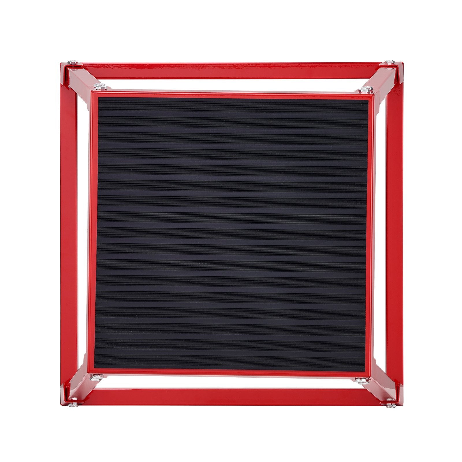 Plyometric Jump Box 18in Steel Anti-Slip Fitness Step Up Box Red