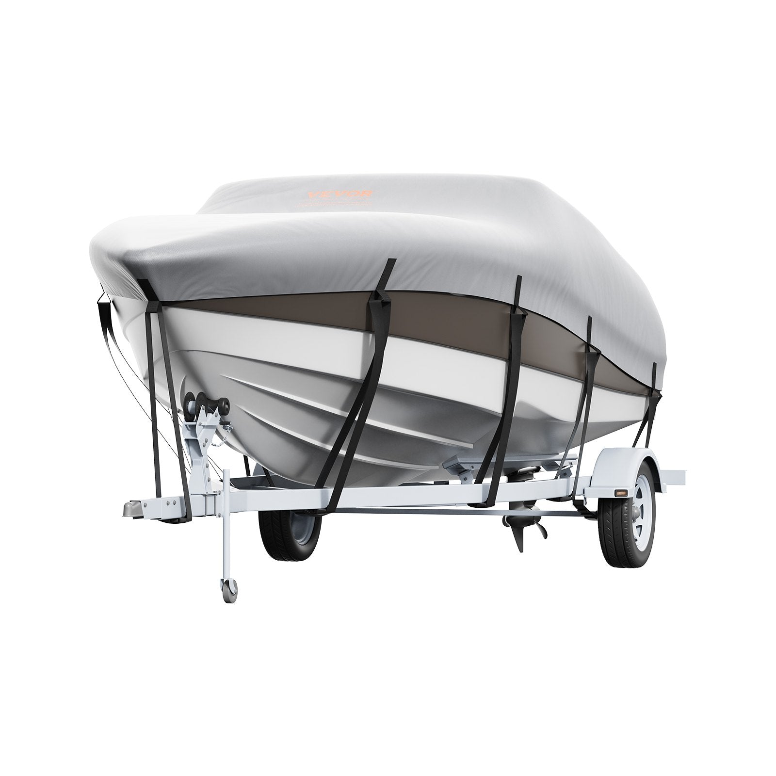Waterproof Trailerable Boat 16-18.5 ft with Motor Cover and Buckle Straps