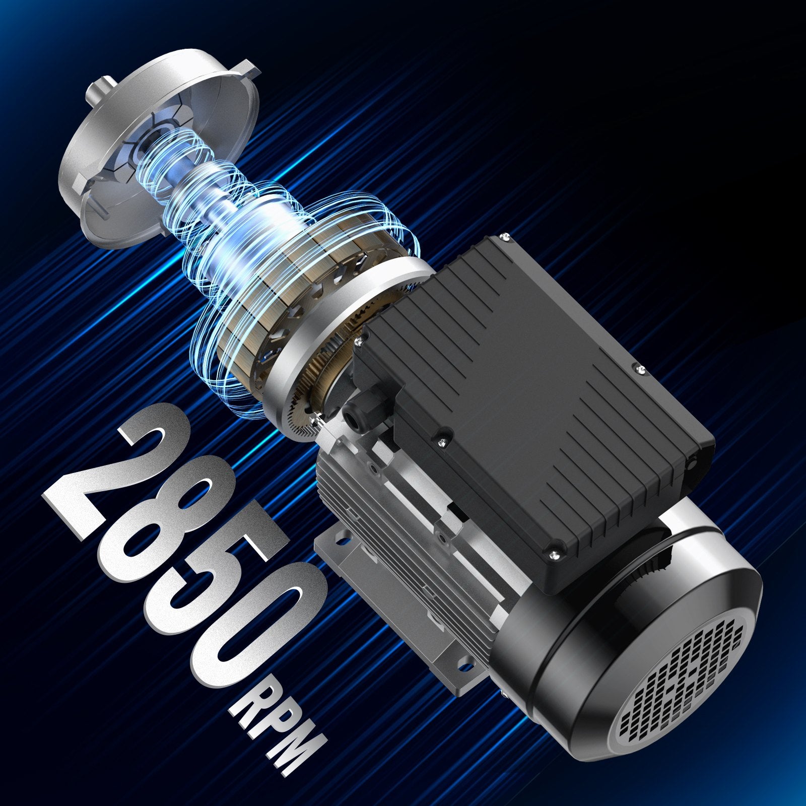 0.75KW Electric Motor 2850 rpm AC 220-240V 5.15A B34 Frame CW/CCW Rotation