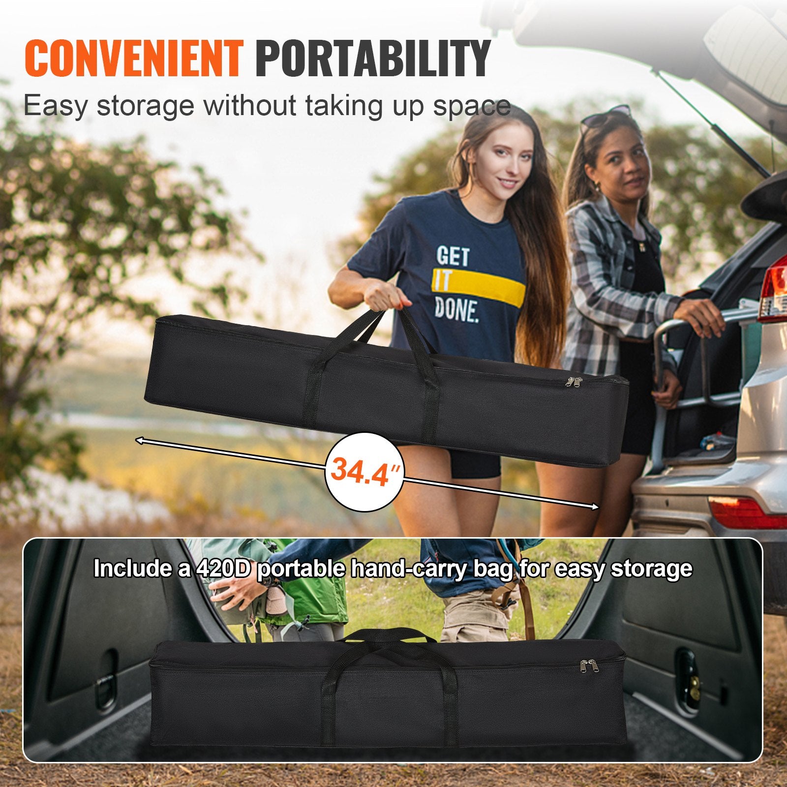 Projector Screen with Stand 120in 16:9 4K 1080P HD Wrinkle-Free Carry Bag